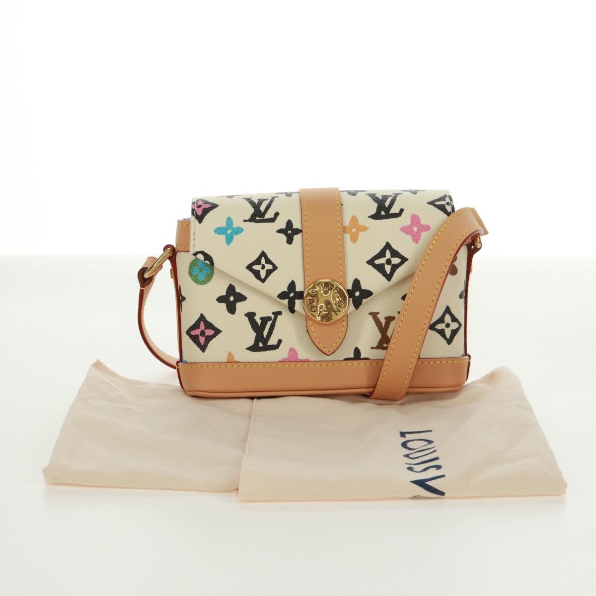 LOUIS VUITTON Craggy Envelope Wearable Wallet Bag Ivory M83346 LV Auth SK015SM