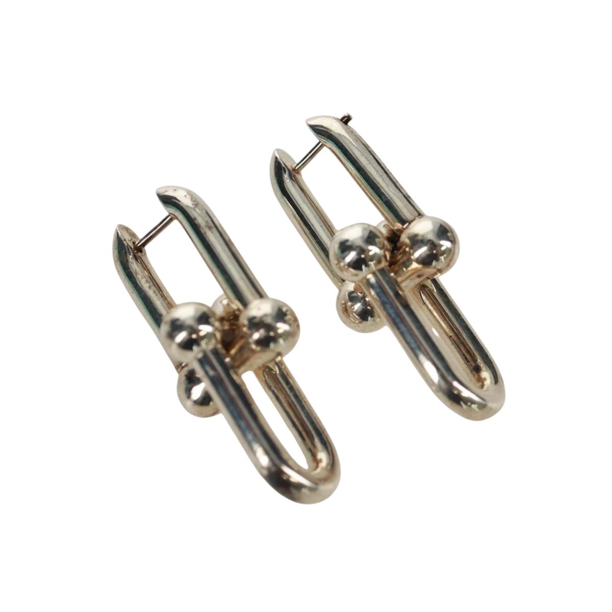 TIFFANY&Co. Pierce Hardware Small Link Ag925 Silver Auth SK019SM