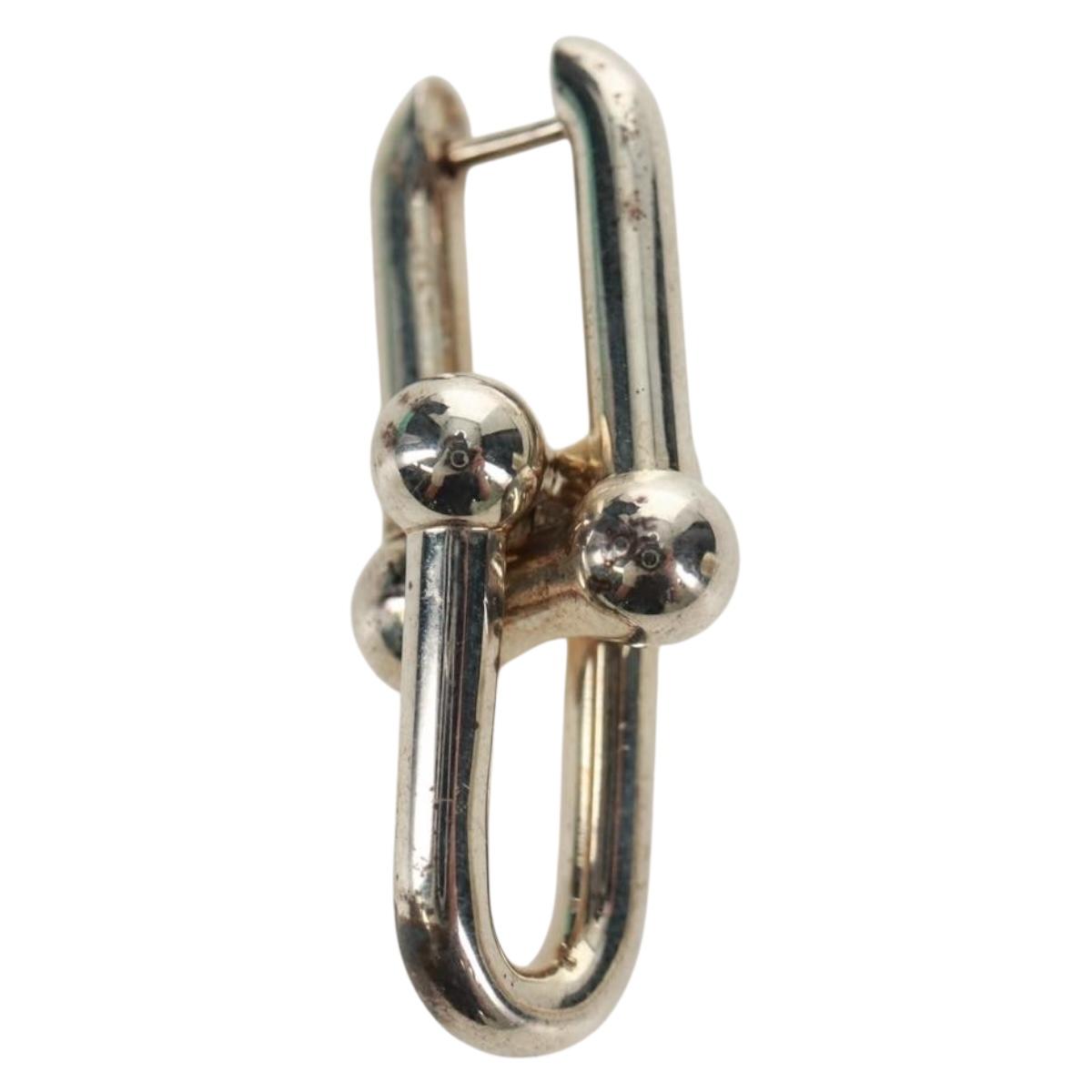 TIFFANY&Co. Pierce Hardware Small Link Ag925 Silver Auth SK019SM