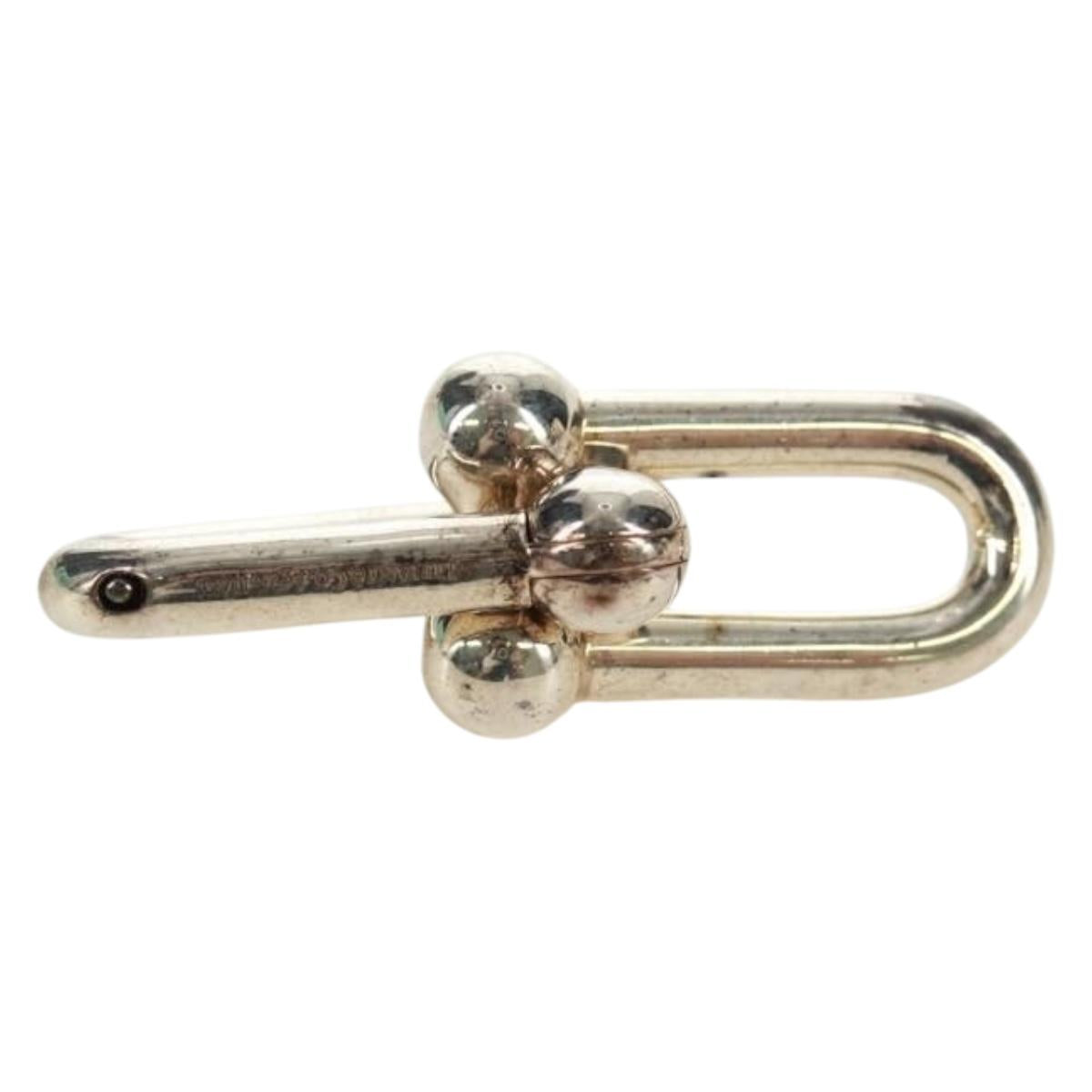 TIFFANY&Co. Pierce Hardware Small Link Ag925 Silver Auth SK019SM