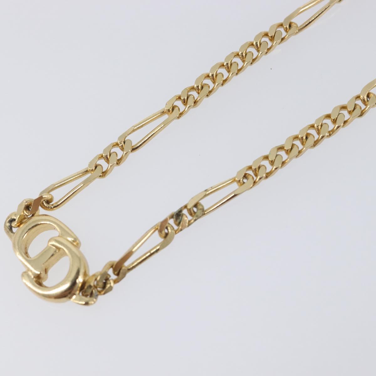 Christian Dior Bracelet Metal Gold Tone Auth SK152