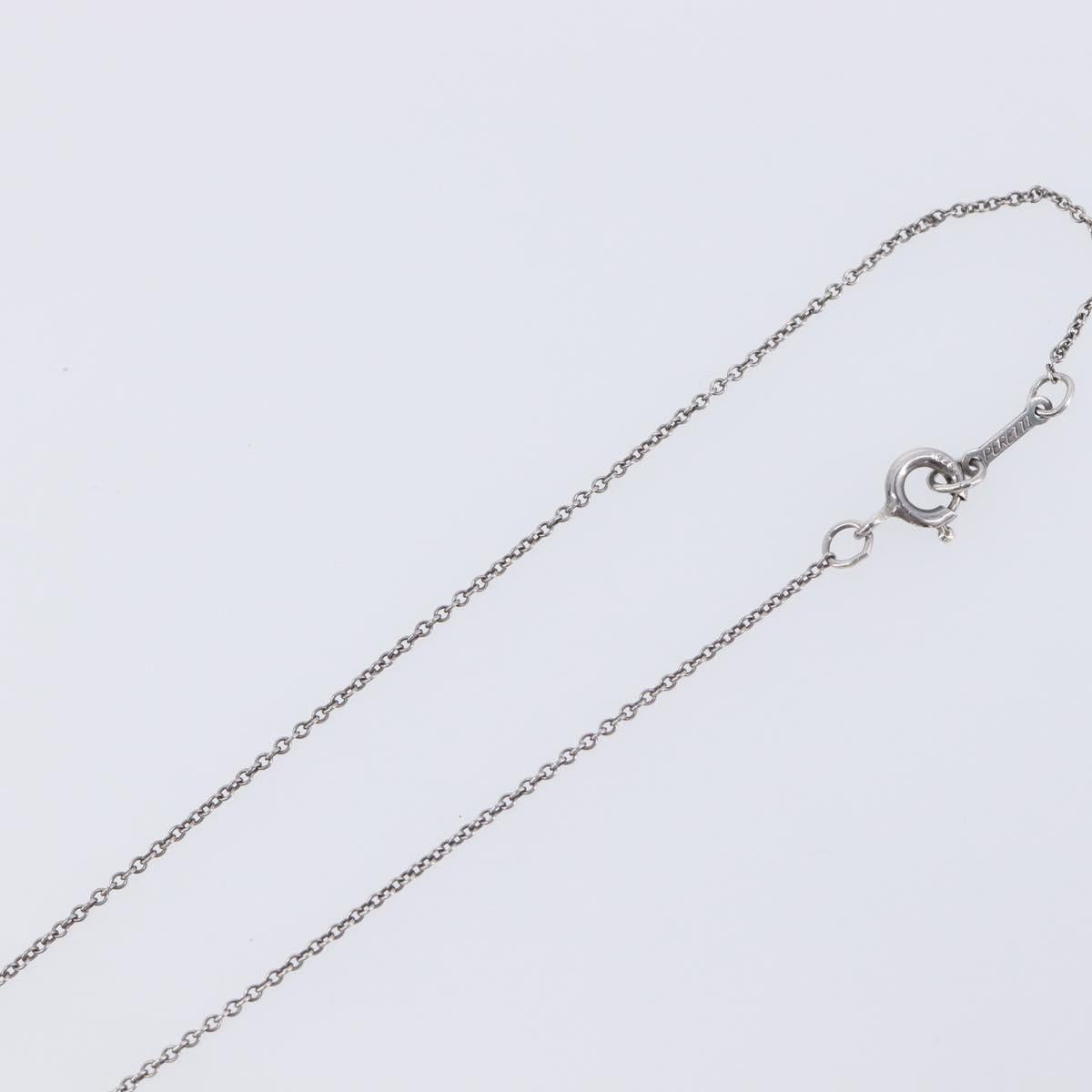 Tiffany & Co. Full Heart Necklace Ag925 Silver Auth SK154