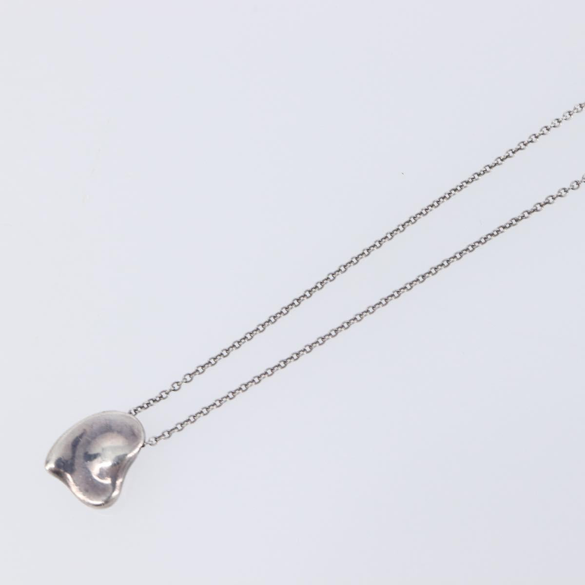 Tiffany & Co. Full Heart Necklace Ag925 Silver Auth SK154