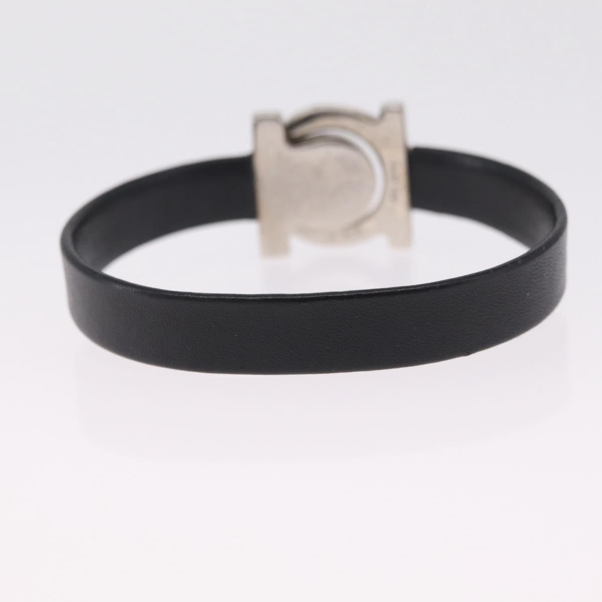 Salvatore Ferragamo Bangle Bracelet Metal 3 Set Gold Tone Silver Auth SK173
