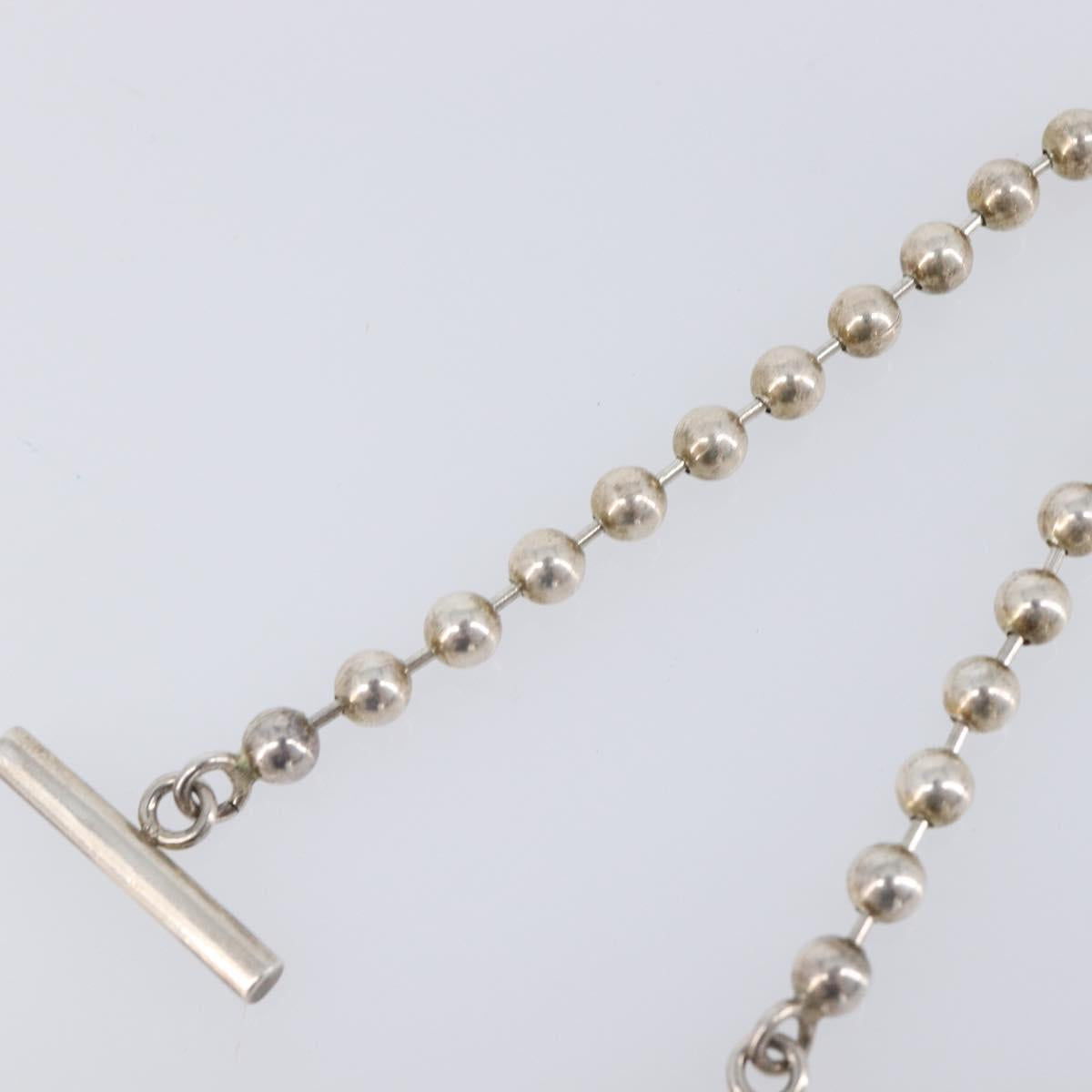 GUCCI Ball Chain Bracelet Ag925 Silver Auth SK177