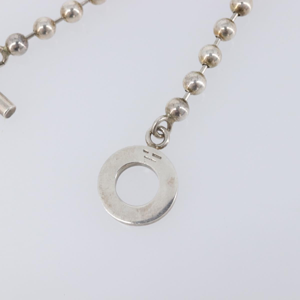 GUCCI Ball Chain Bracelet Ag925 Silver Auth SK177