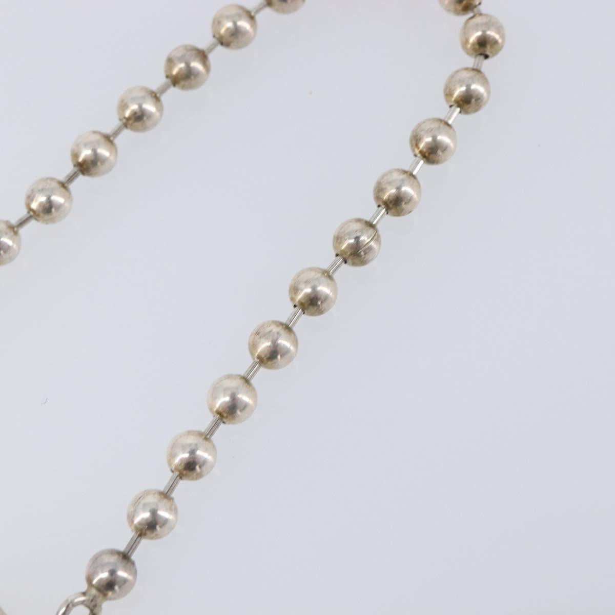 GUCCI Ball Chain Bracelet Ag925 Silver Auth SK177