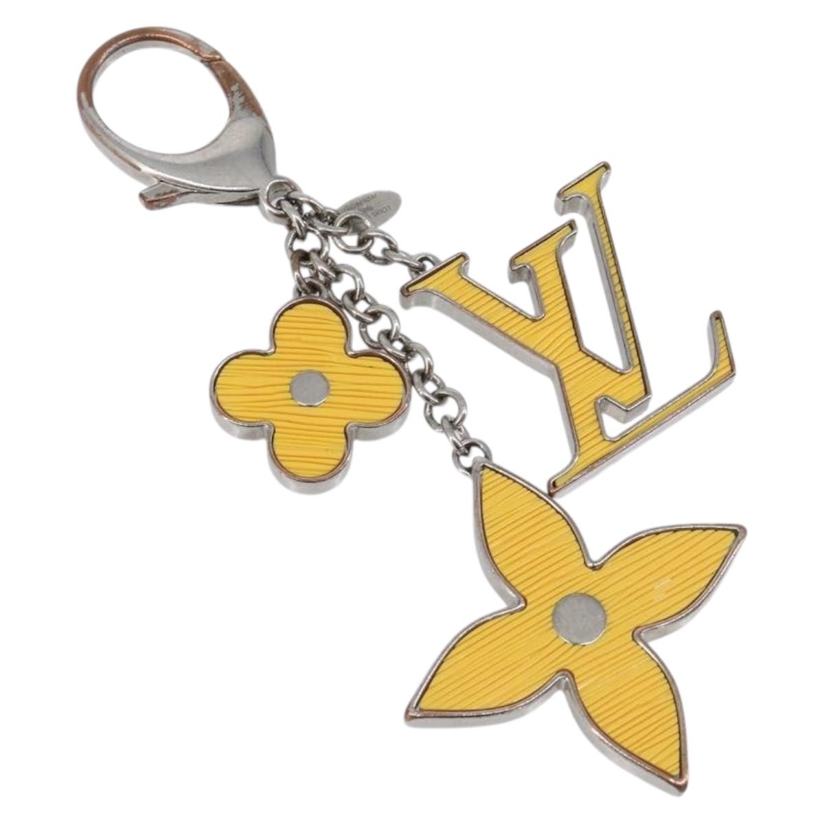 LOUIS VUITTON Bijoux Sac Fleurs de Epi Monogram Flower Yellow M66887 Auth SK178