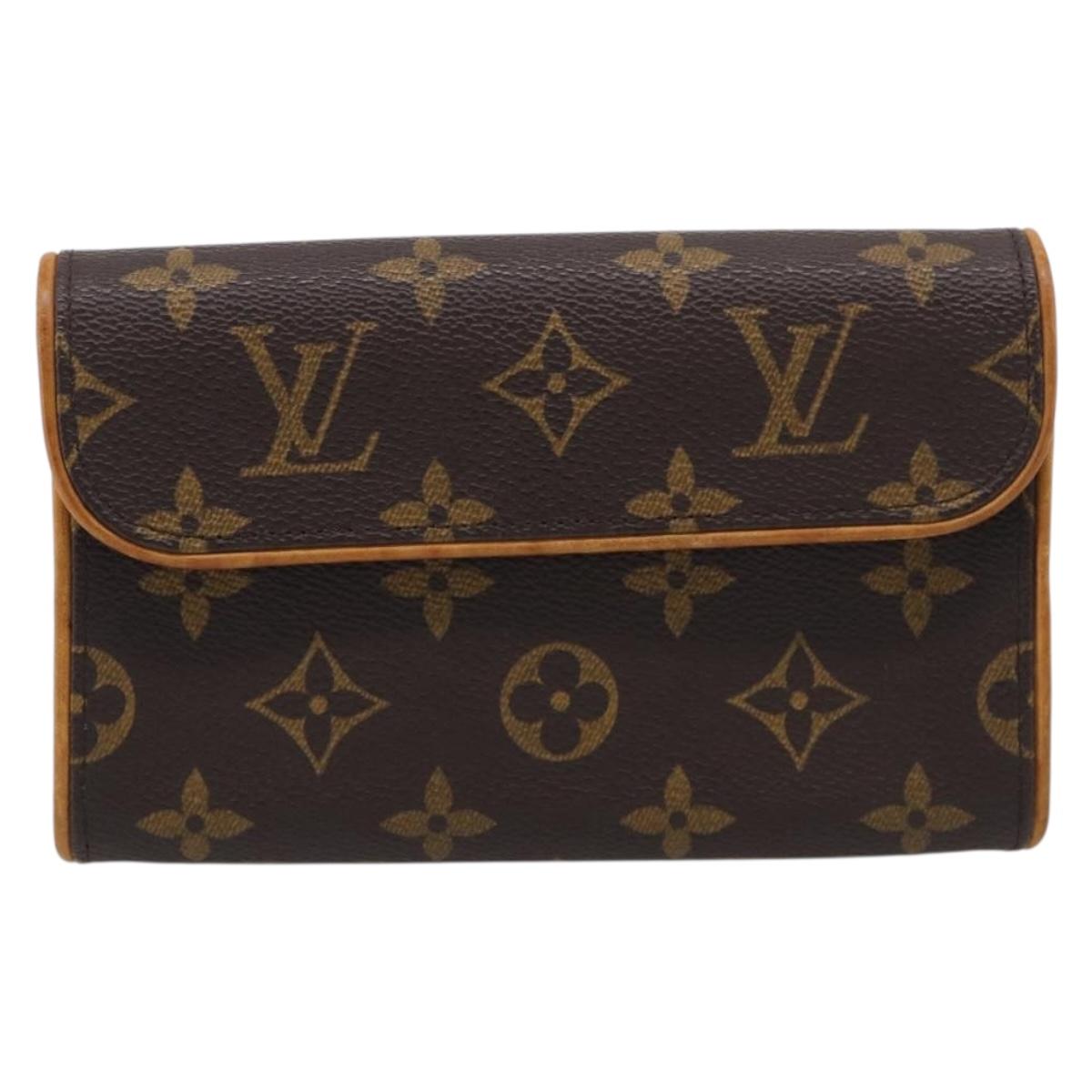 LOUIS VUITTON Monogram Pochette Florentine Waist bag M51855 LV Auth SK216
