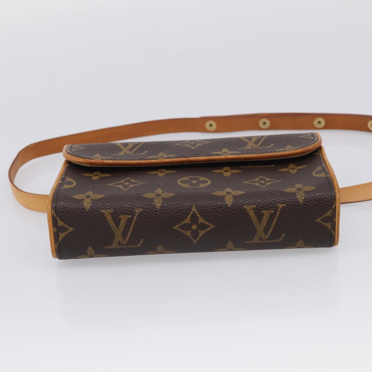LOUIS VUITTON Monogram Pochette Florentine Waist bag M51855 LV Auth SK216