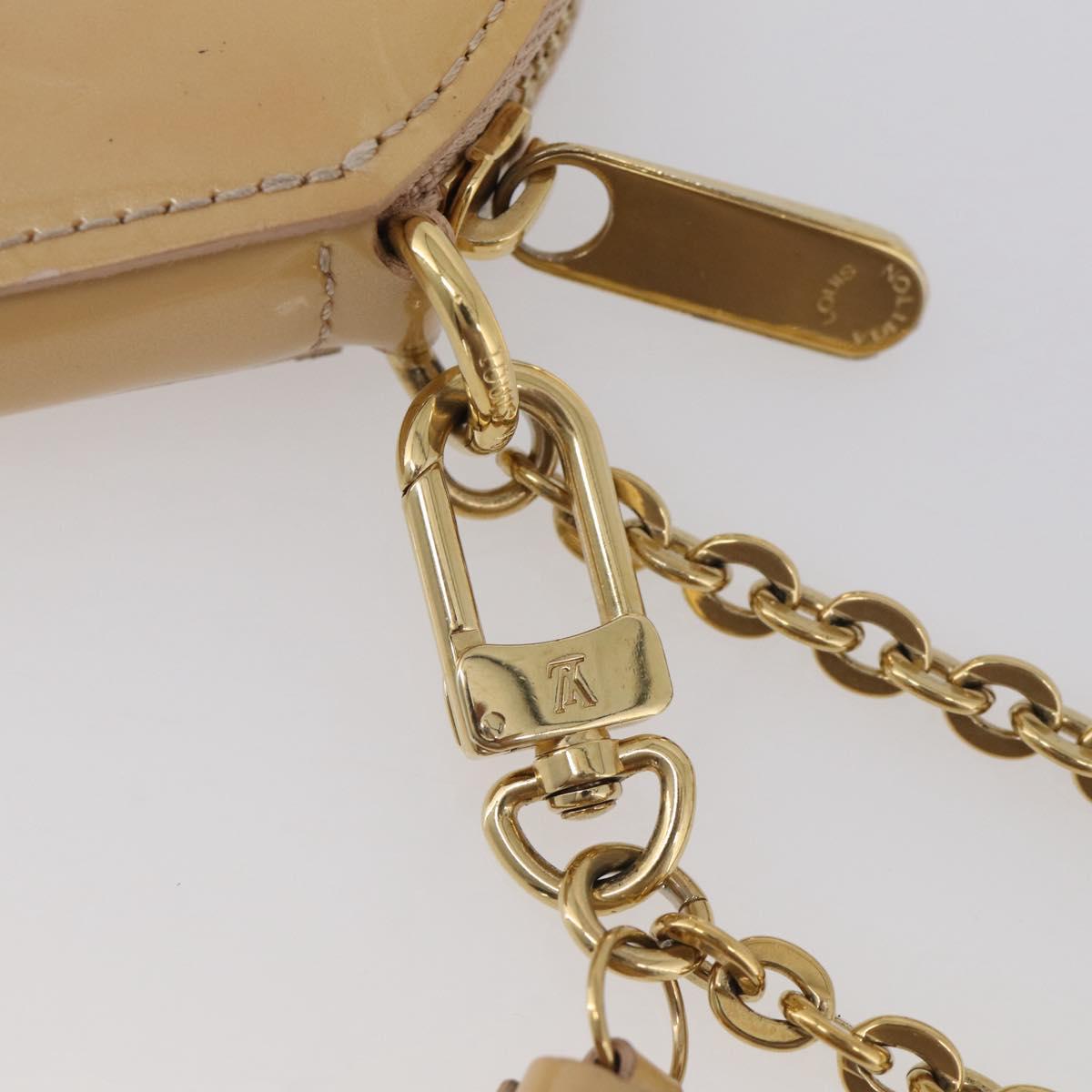 LOUIS VUITTON Vernis Porte Monnaie Chapo Rose Florentin M91416 LV Auth SK218A