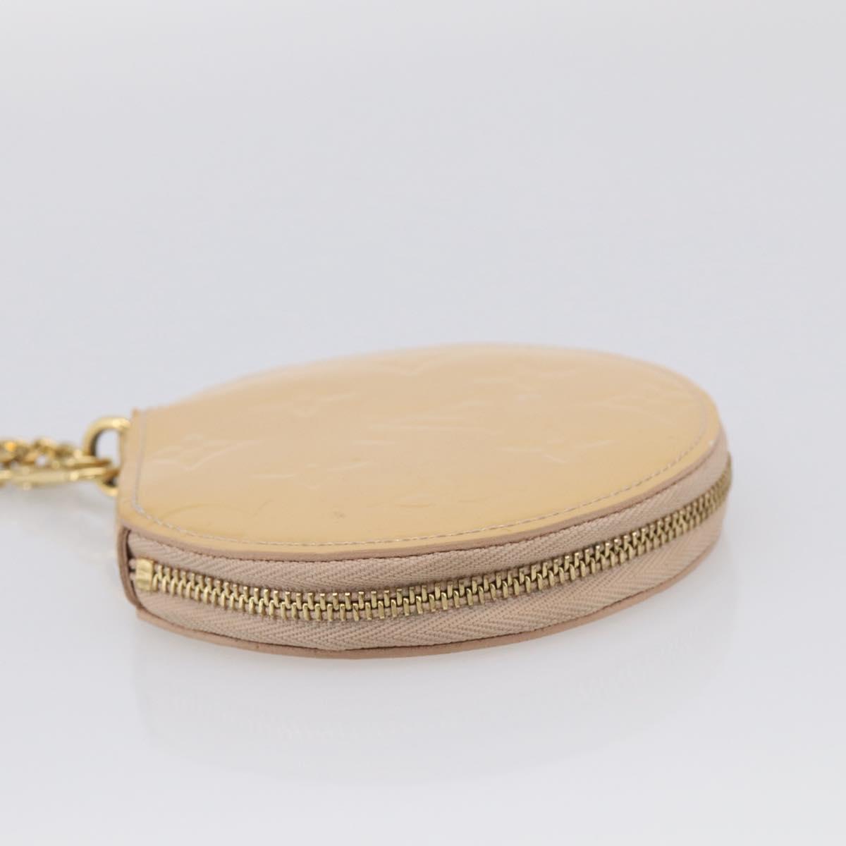 LOUIS VUITTON Vernis Porte Monnaie Chapo Rose Florentin M91416 LV Auth SK218A