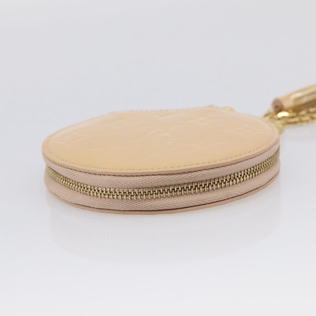 LOUIS VUITTON Vernis Porte Monnaie Chapo Rose Florentin M91416 LV Auth SK218A