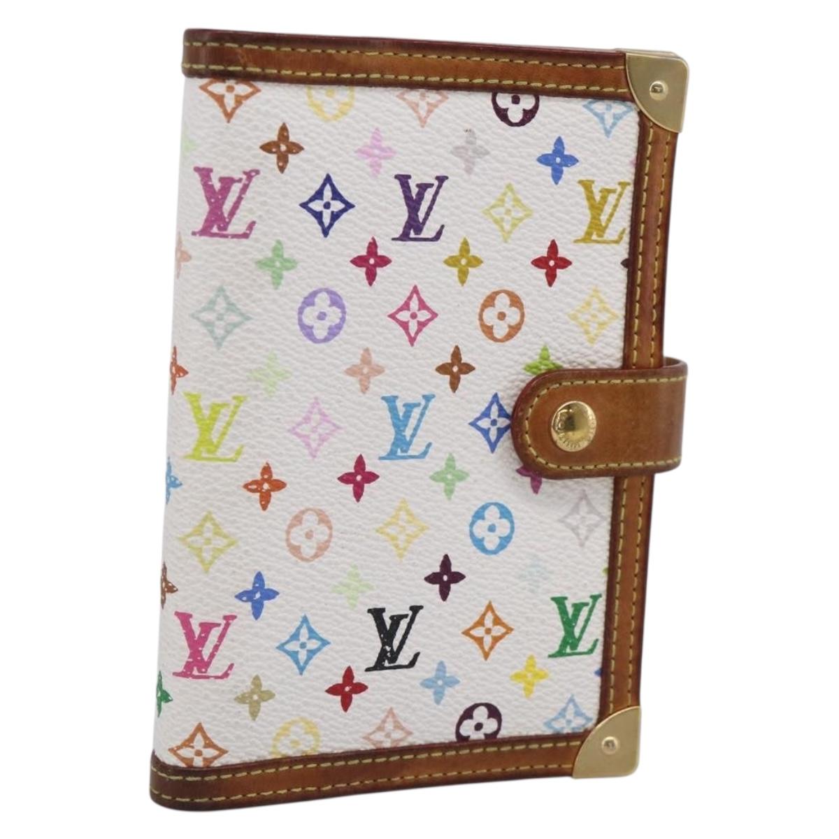 LOUIS VUITTON Monogram Multicolor Agenda PM Planner Cover R21074 LV Auth SK219
