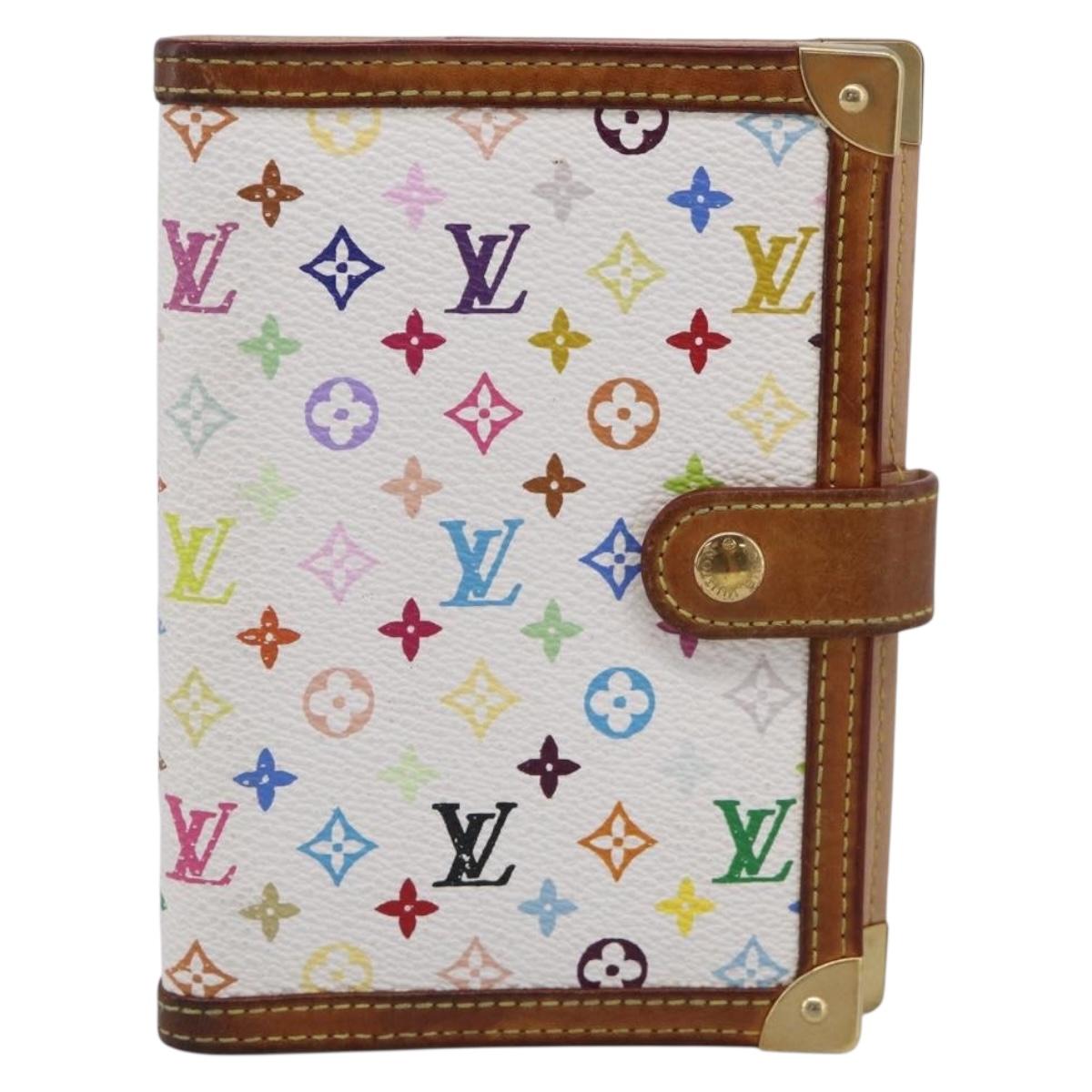 LOUIS VUITTON Monogram Multicolor Agenda PM Planner Cover R21074 LV Auth SK219