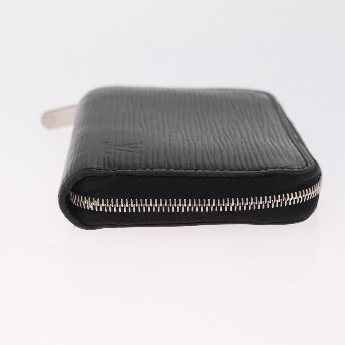 LOUIS VUITTON Epi Zippy Coin Purse Black M60152 LV Auth SK259