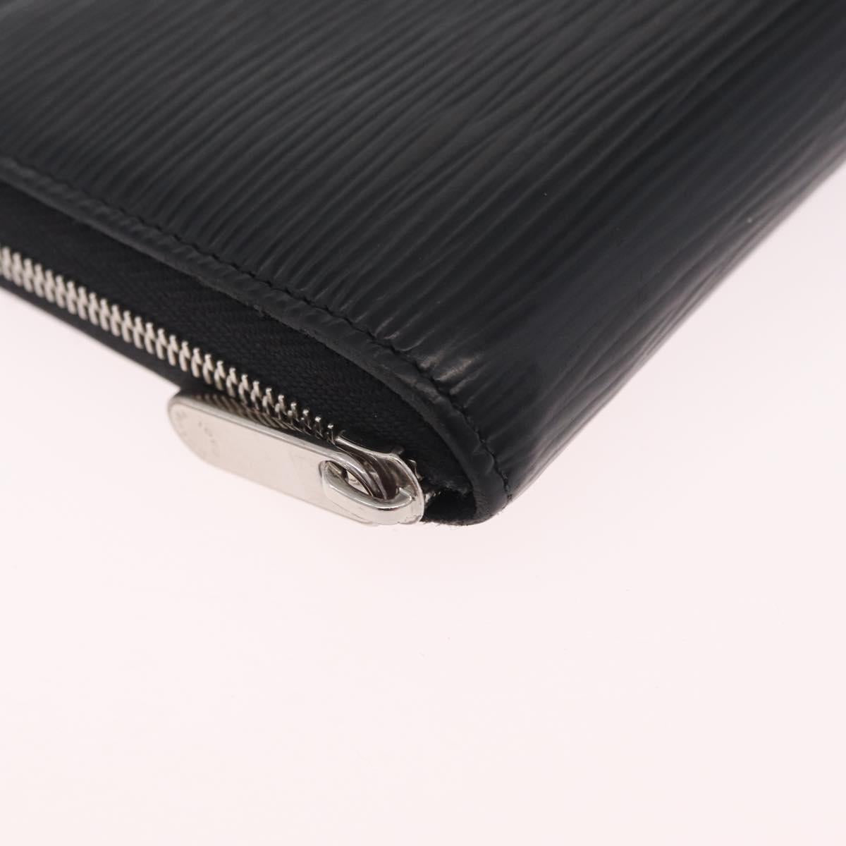 LOUIS VUITTON Epi Zippy Coin Purse Black M60152 LV Auth SK259