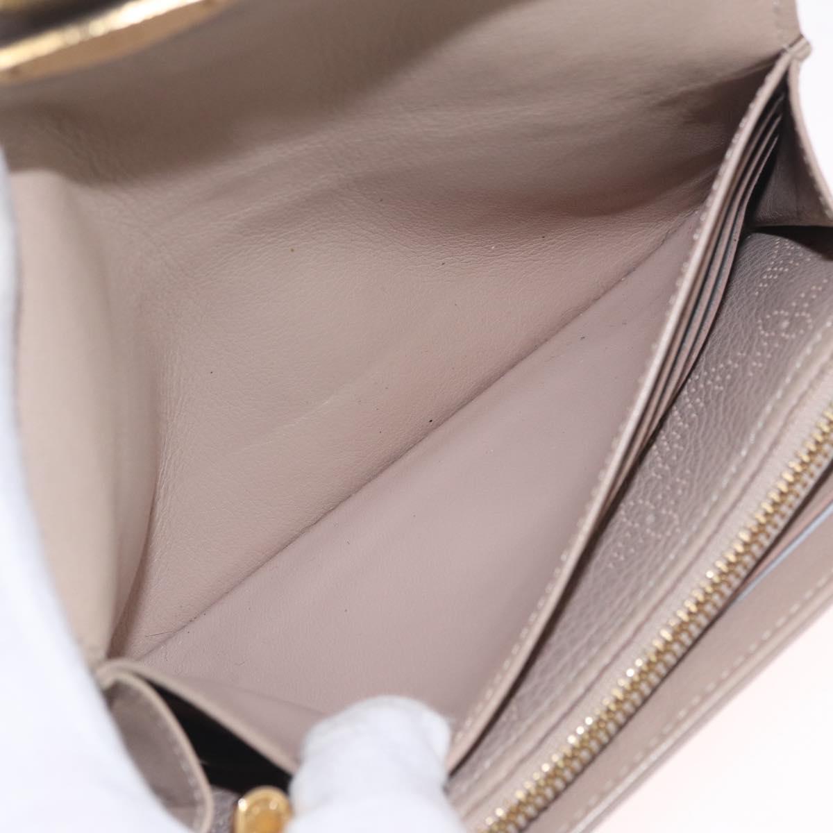 LOUIS VUITTON Mahina Portefeuille Iris Wallet Beige M58094 LV Auth SK262