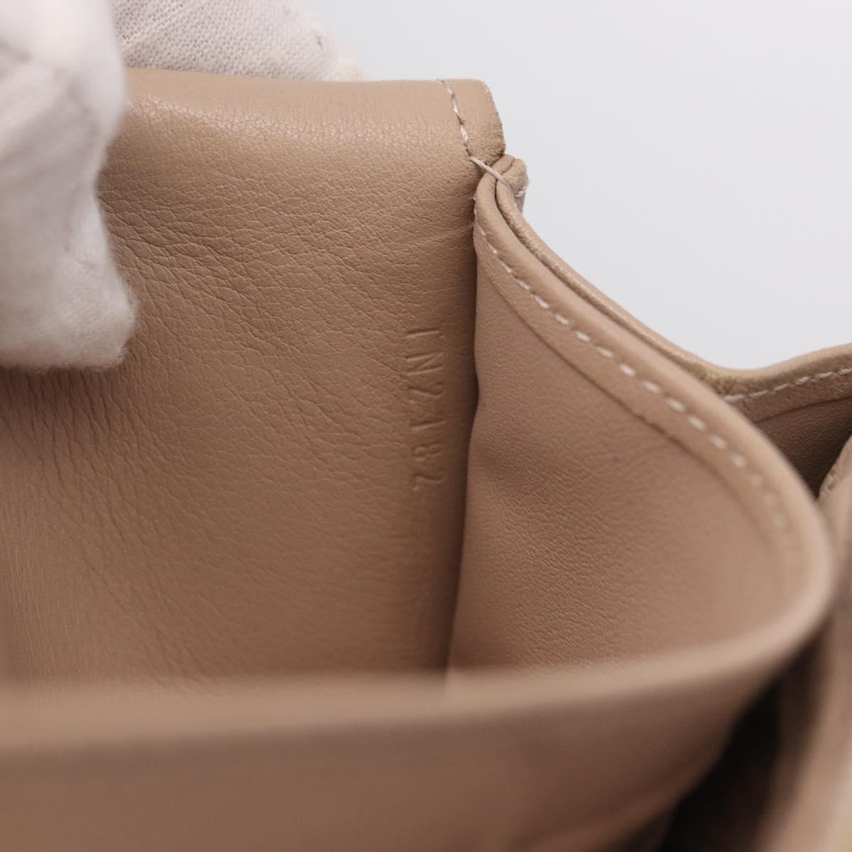 LOUIS VUITTON Mahina Portefeuille Iris Wallet Beige M58094 LV Auth SK262