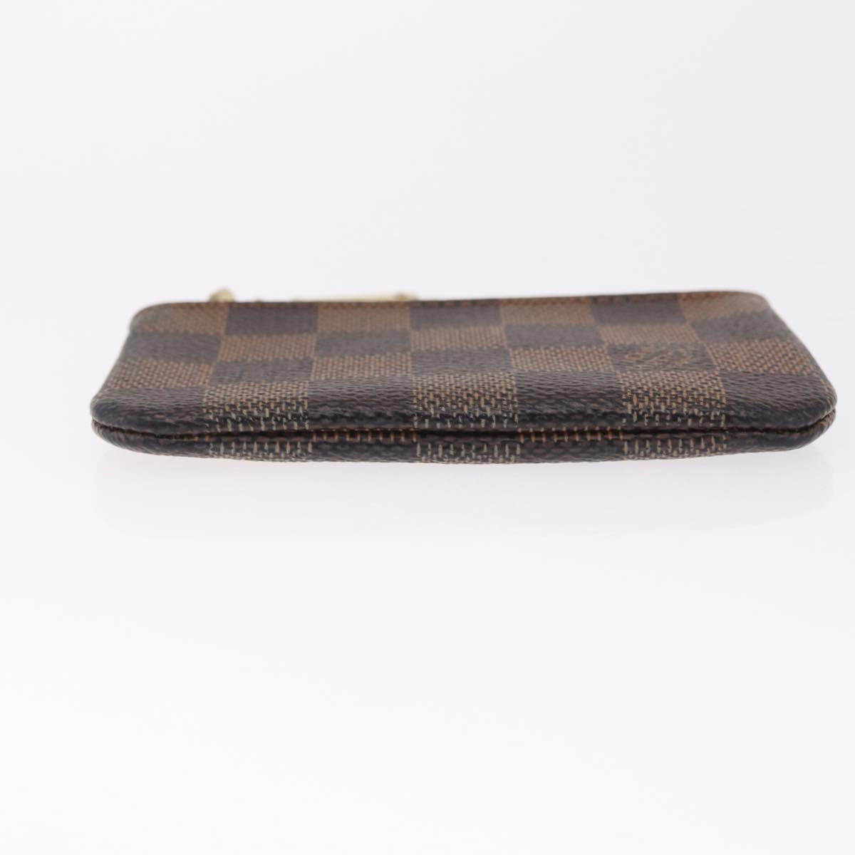 LOUIS VUITTON Damier Ebene Pochette Cles Coin Purse N62658 LV Auth SK265