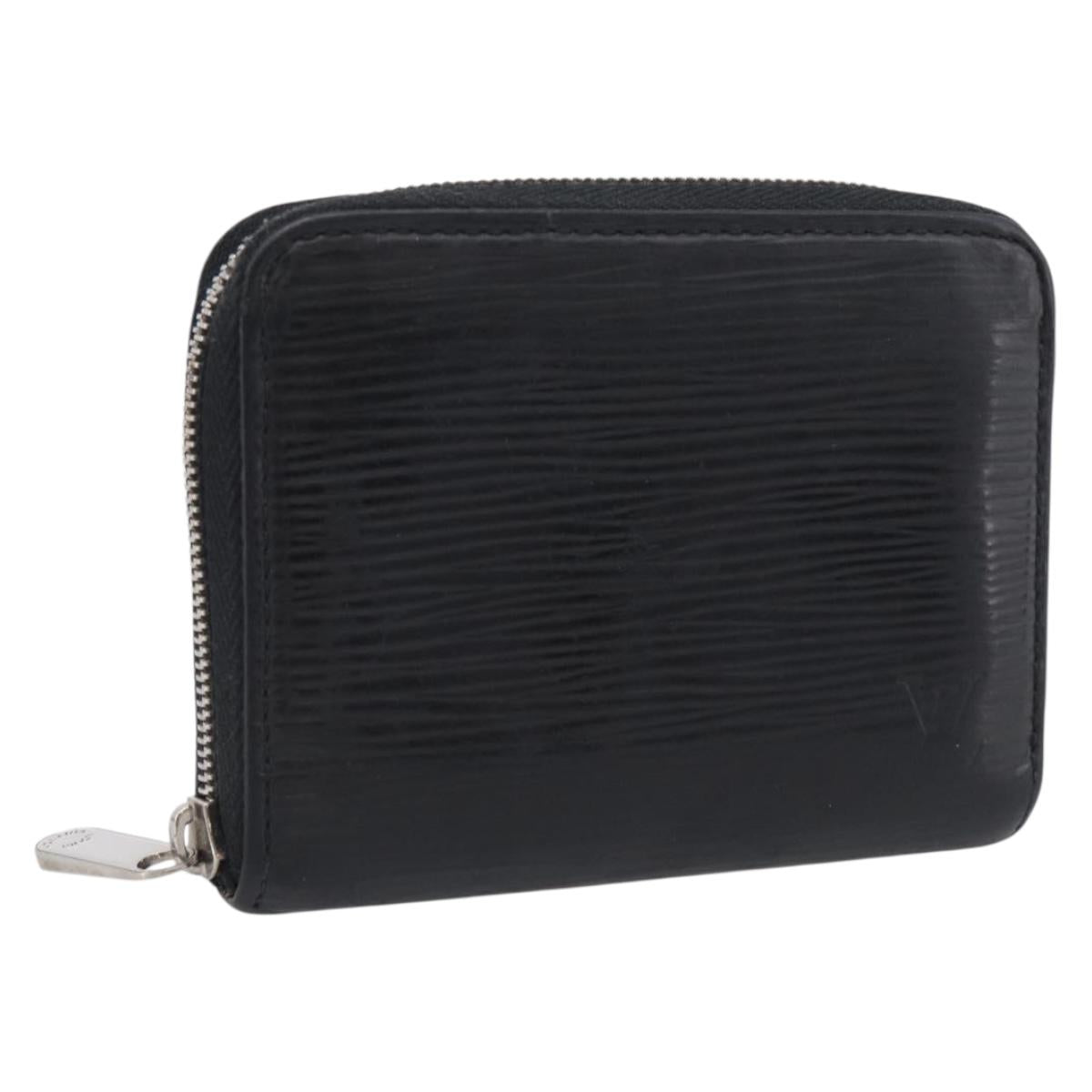LOUIS VUITTON Epi Zippy Coin Purse Coin Purse Black M60152 LV Auth SK272