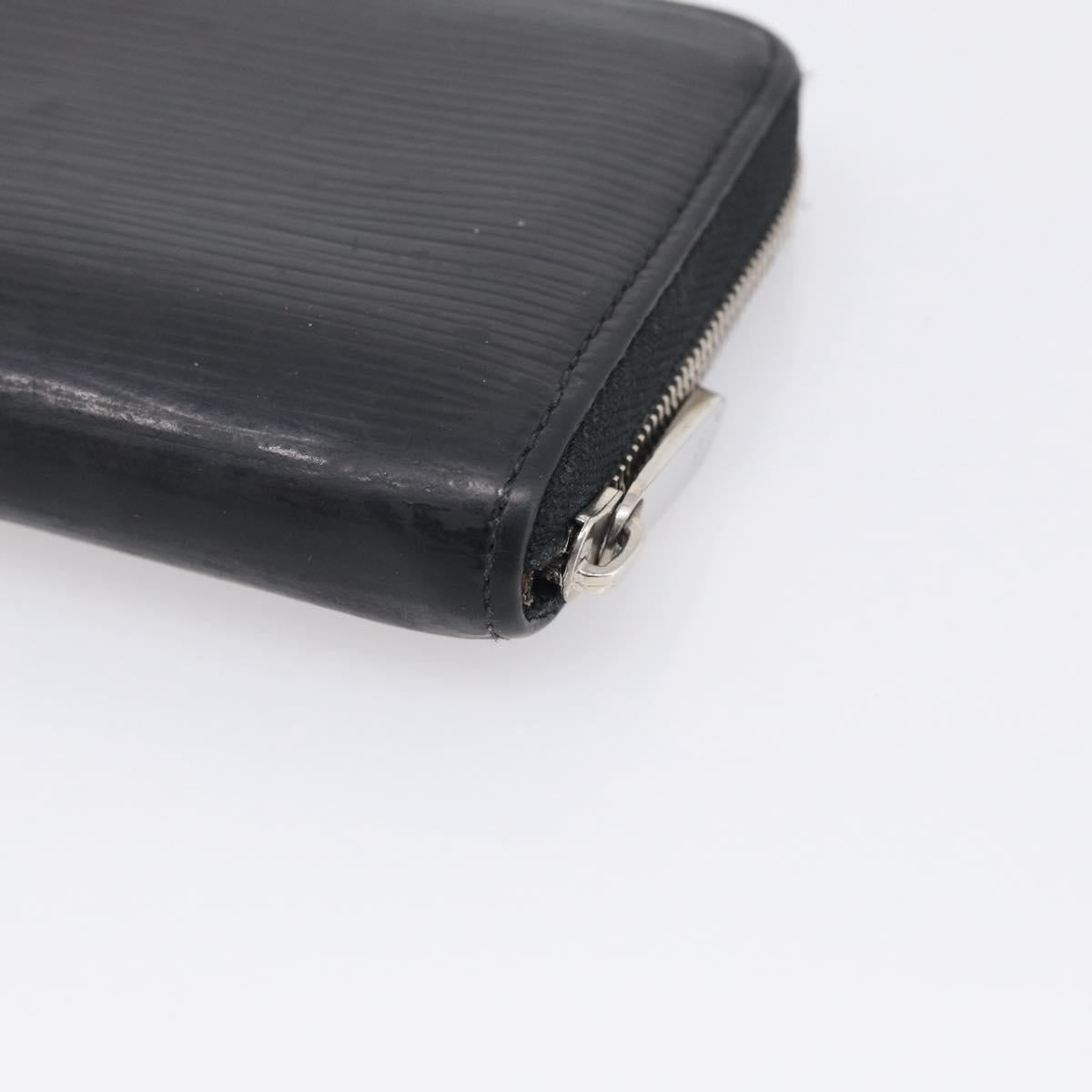 LOUIS VUITTON Epi Zippy Coin Purse Coin Purse Black M60152 LV Auth SK272