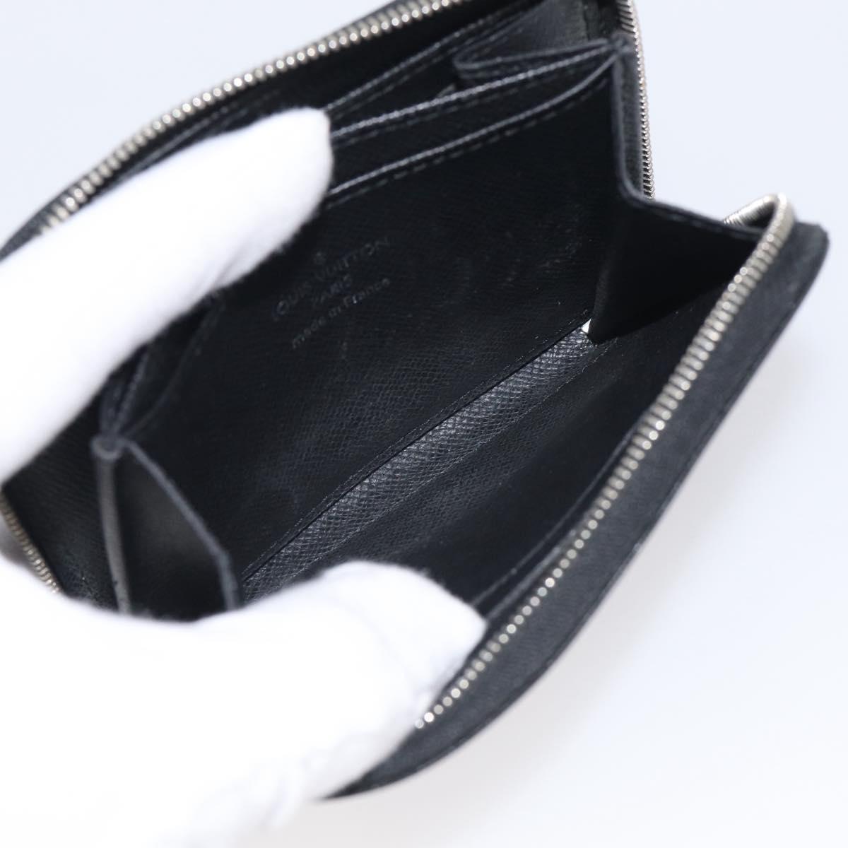 LOUIS VUITTON Epi Zippy Coin Purse Coin Purse Black M60152 LV Auth SK272