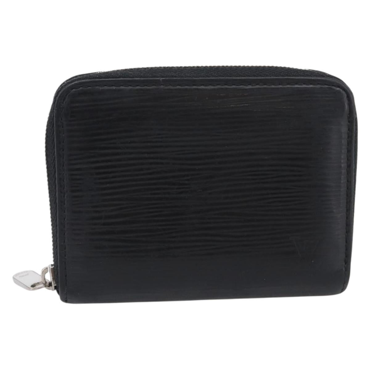LOUIS VUITTON Epi Zippy Coin Purse Coin Purse Black M60152 LV Auth SK272