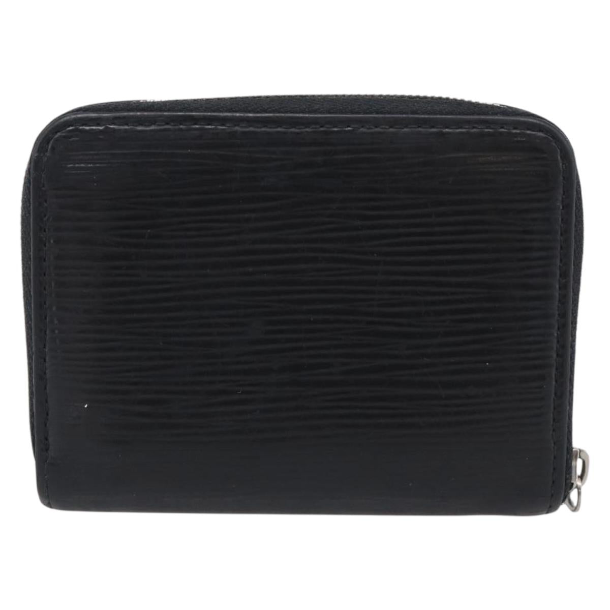 LOUIS VUITTON Epi Zippy Coin Purse Coin Purse Black M60152 LV Auth SK272