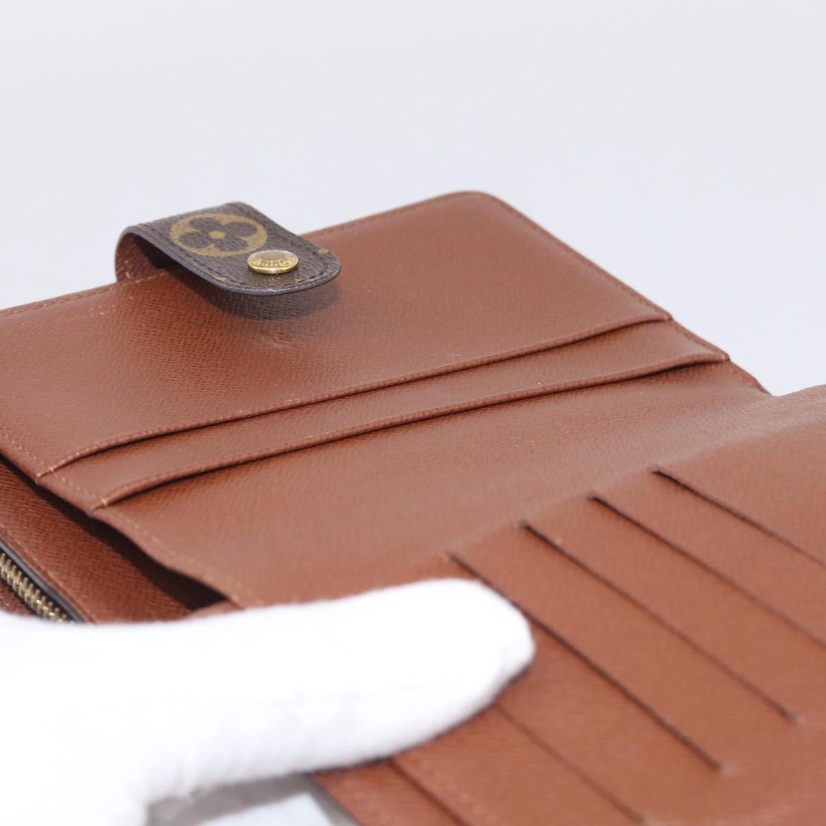 LOUIS VUITTON Monogram Porto Papie Zip Wallet M61207 LV Auth SK276A