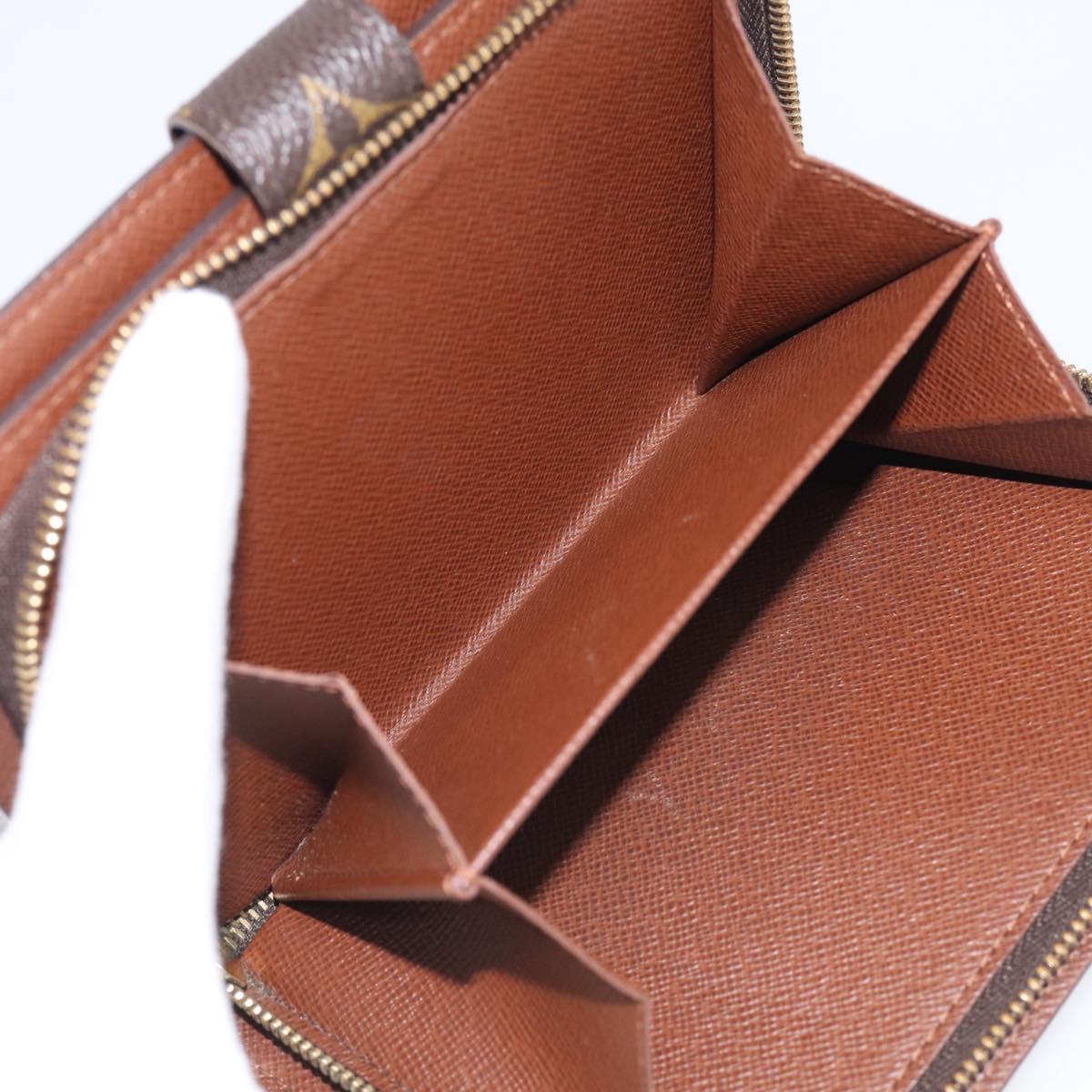 LOUIS VUITTON Monogram Porto Papie Zip Wallet M61207 LV Auth SK276A