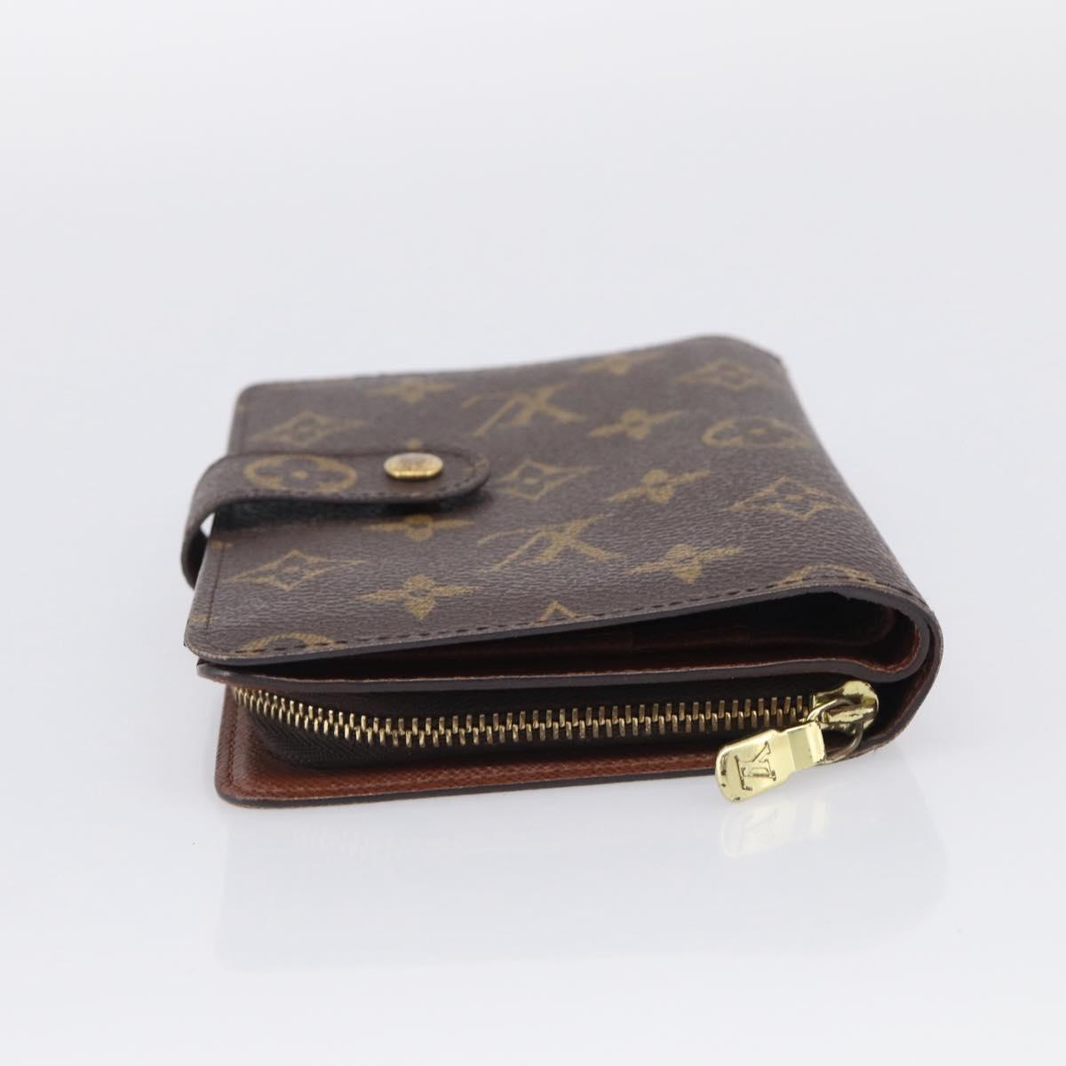 LOUIS VUITTON Monogram Porto Papie Zip Wallet M61207 LV Auth SK276A