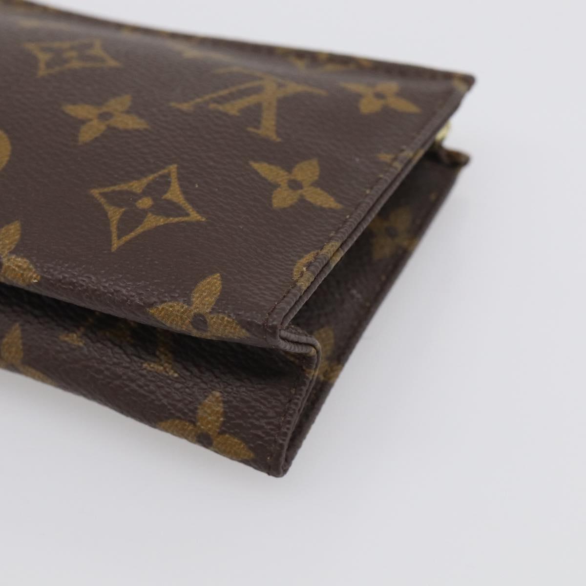 LOUIS VUITTON Monogram Poche Toilette 15 Pouch M47546 LV Auth SK288