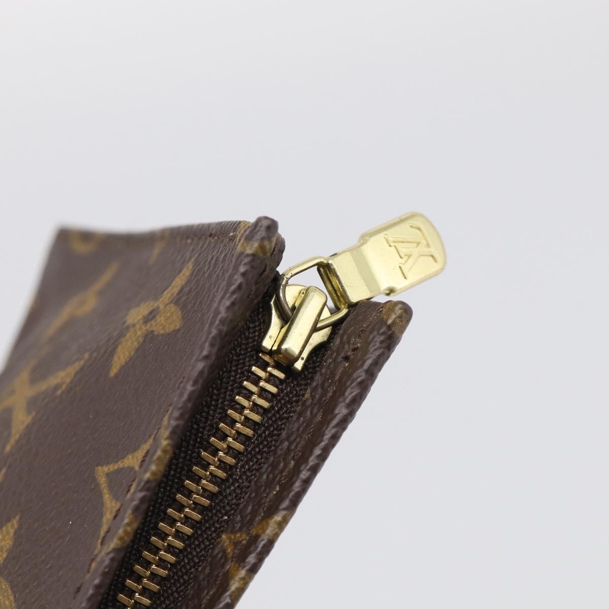 LOUIS VUITTON Monogram Poche Toilette 15 Pouch M47546 LV Auth SK288