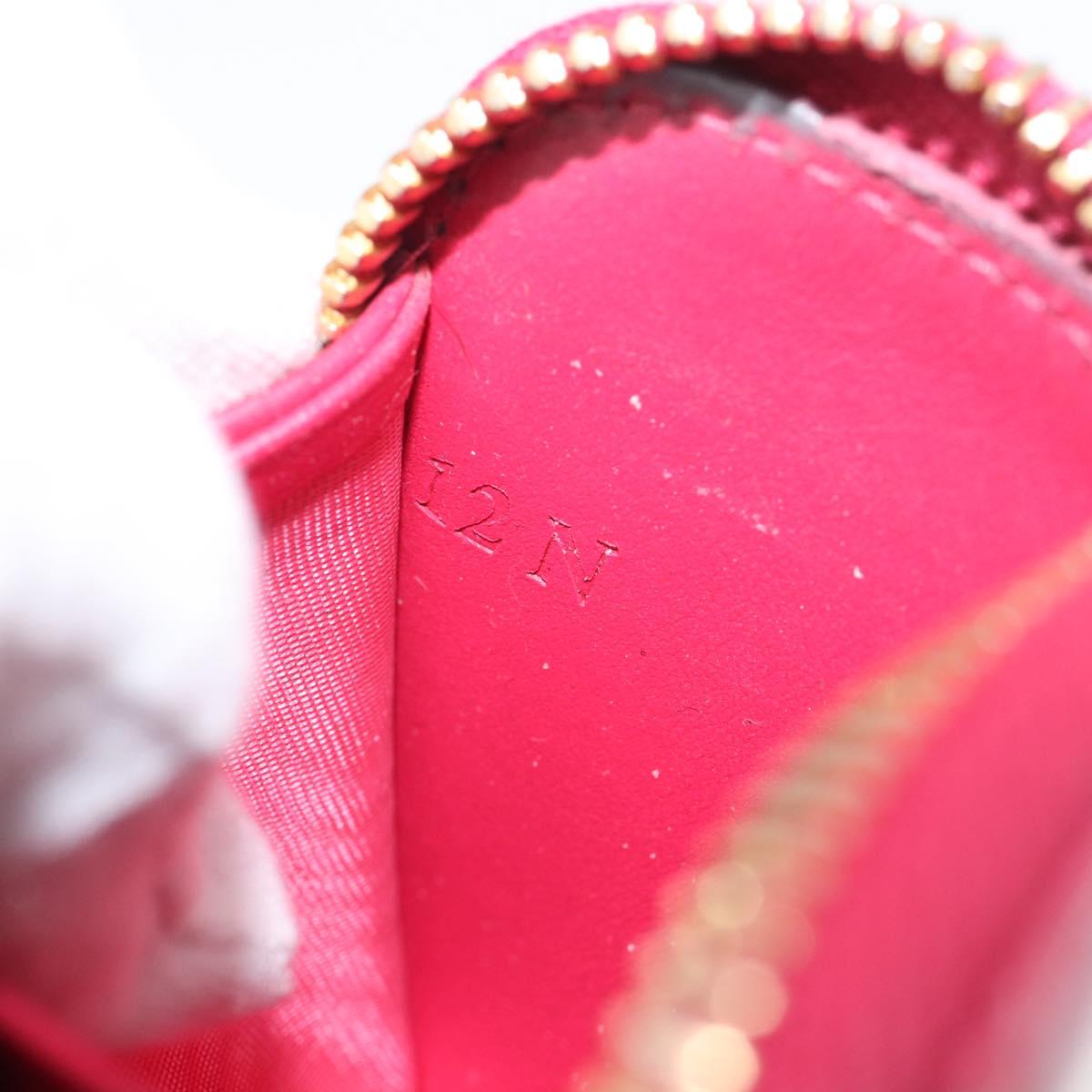 PRADA Coin Purse Leather Pink Gold Auth SK289