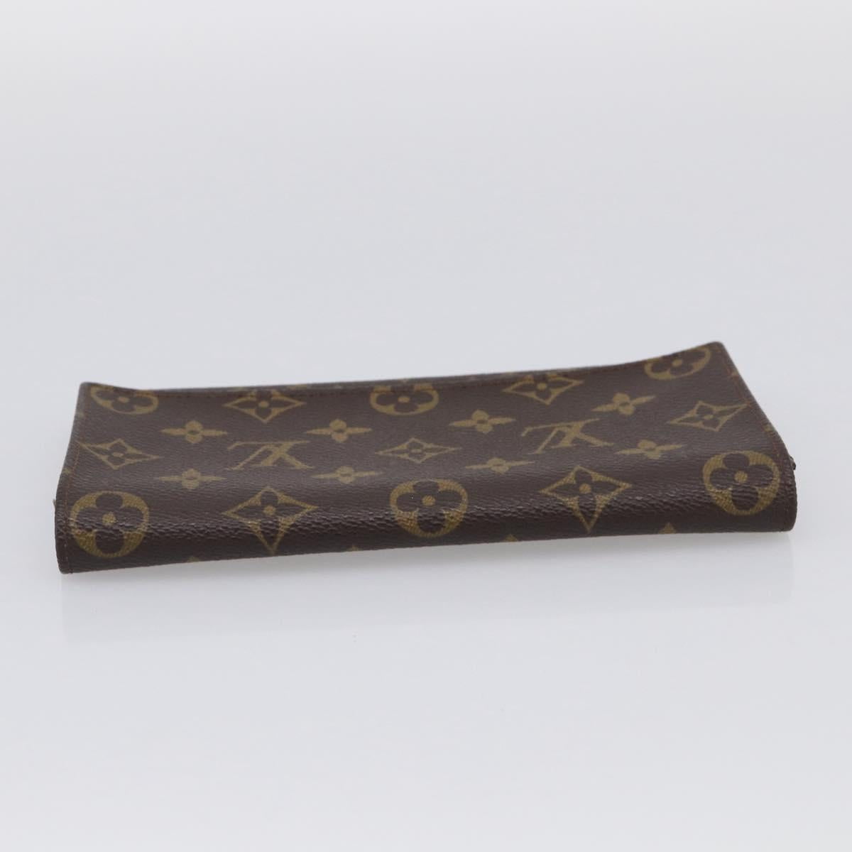 LOUIS VUITTON Monogram Portuen 3 Credit Long Wallet M61818 LV Auth SK297