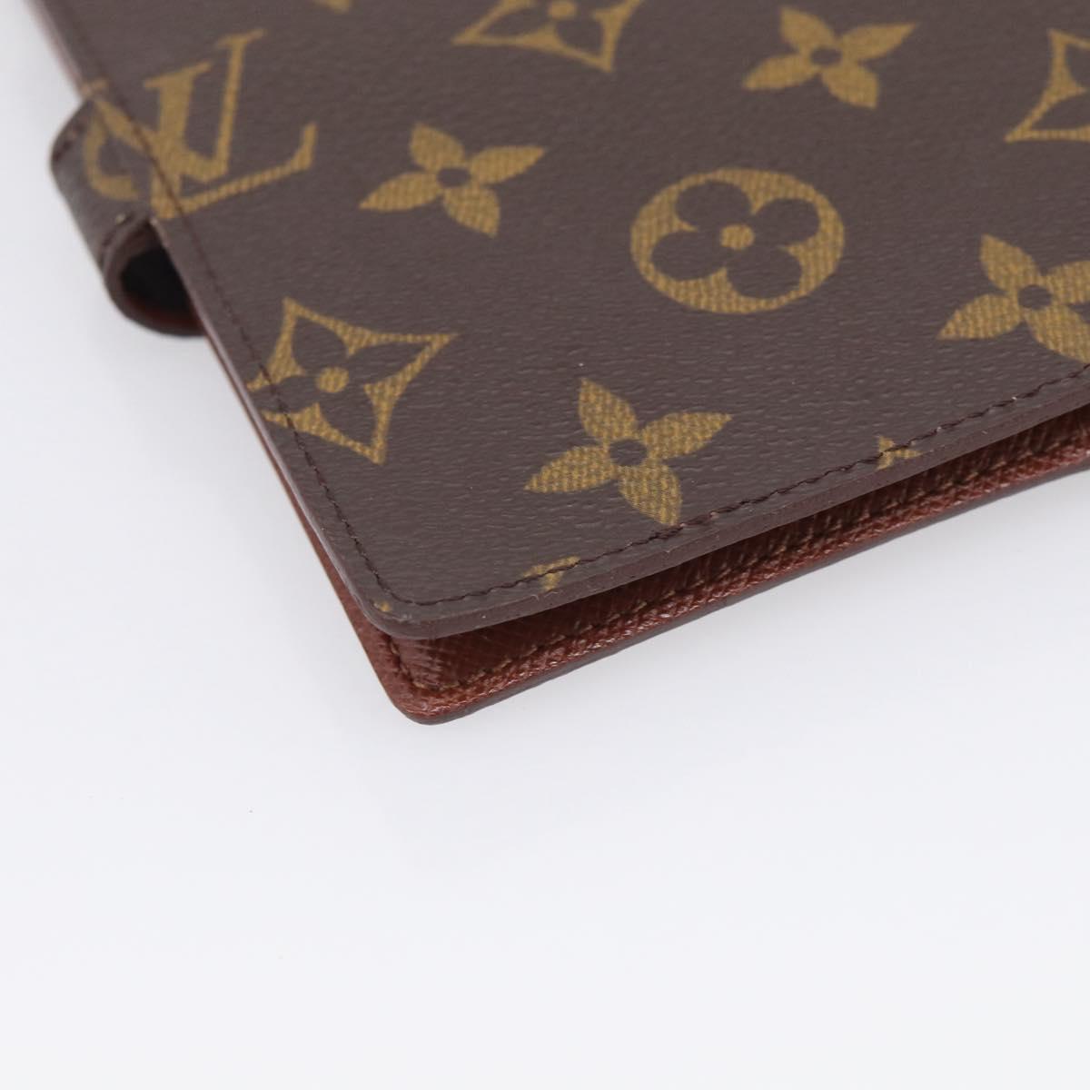 LOUIS VUITTON Monogram Agenda PM Day Planner Cover R20005 LV Auth SK305A