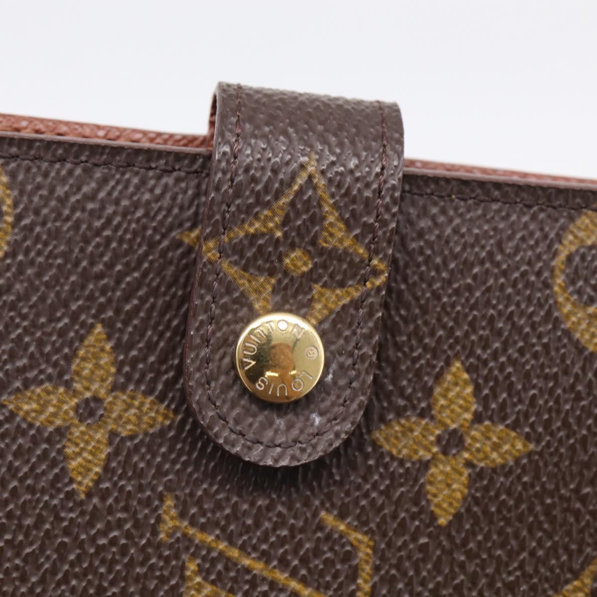 LOUIS VUITTON Monogram Agenda PM Day Planner Cover R20005 LV Auth SK305A