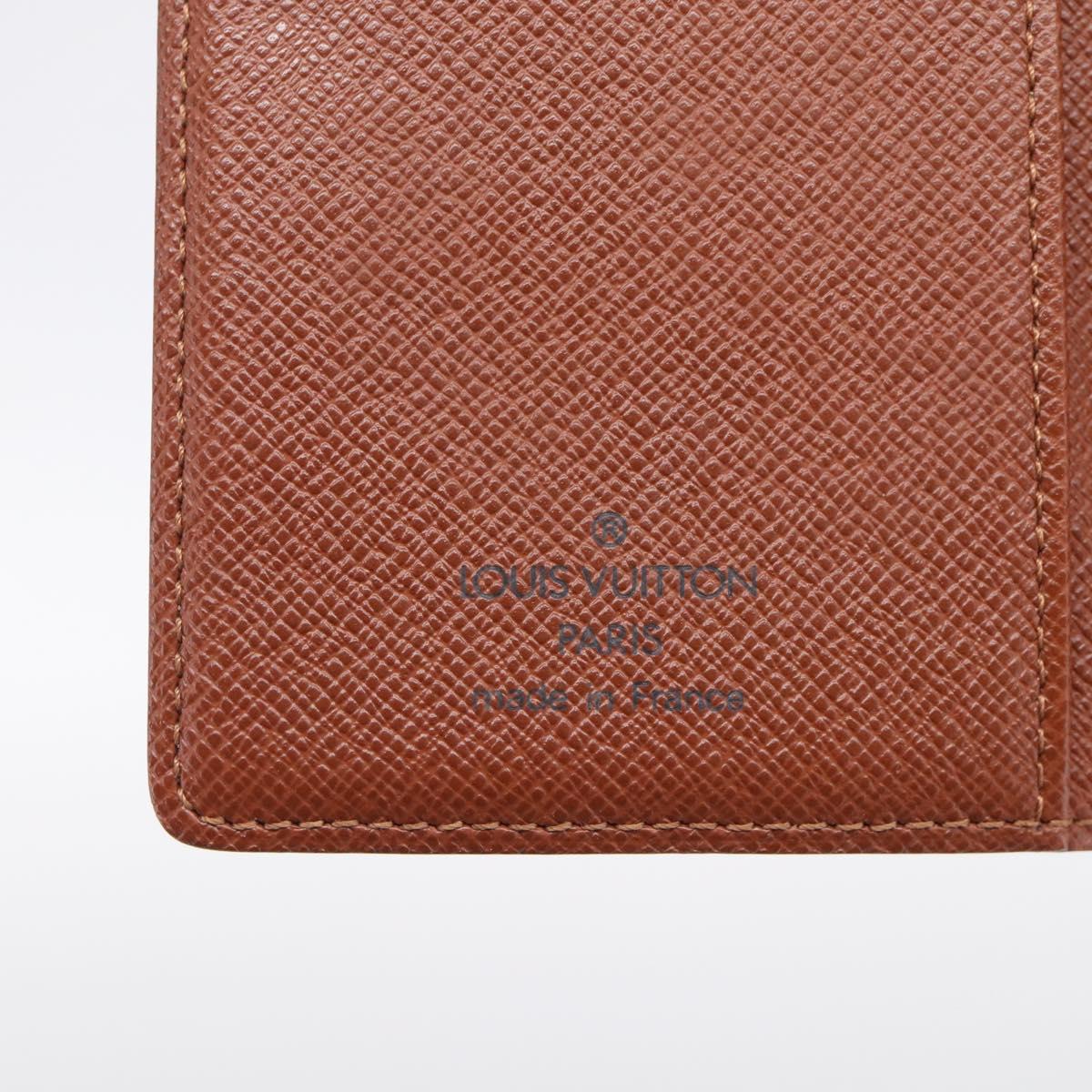 LOUIS VUITTON Monogram Agenda PM Day Planner Cover R20005 LV Auth SK305A