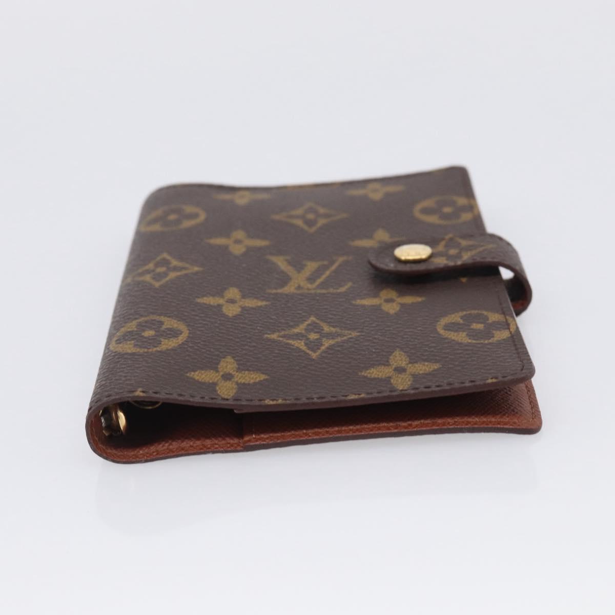 LOUIS VUITTON Monogram Agenda PM Day Planner Cover R20005 LV Auth SK305A