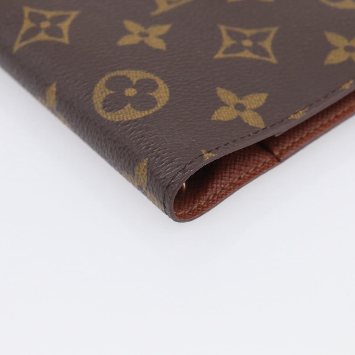 LOUIS VUITTON Monogram Agenda PM Day Planner Cover R20005 LV Auth SK305A