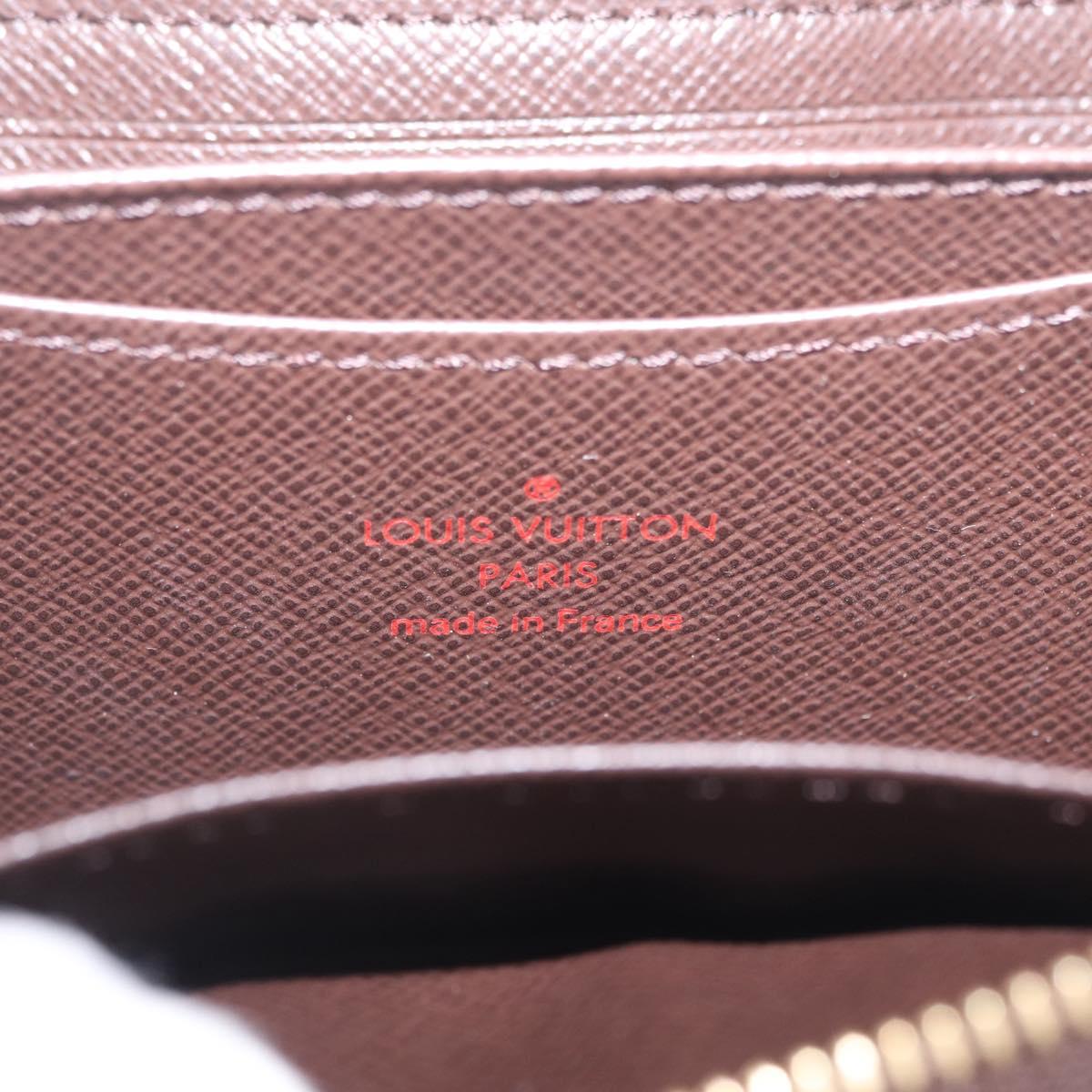 LOUIS VUITTON Damier Ebene Zippy Coin Purse N63070 LV Auth SK309A