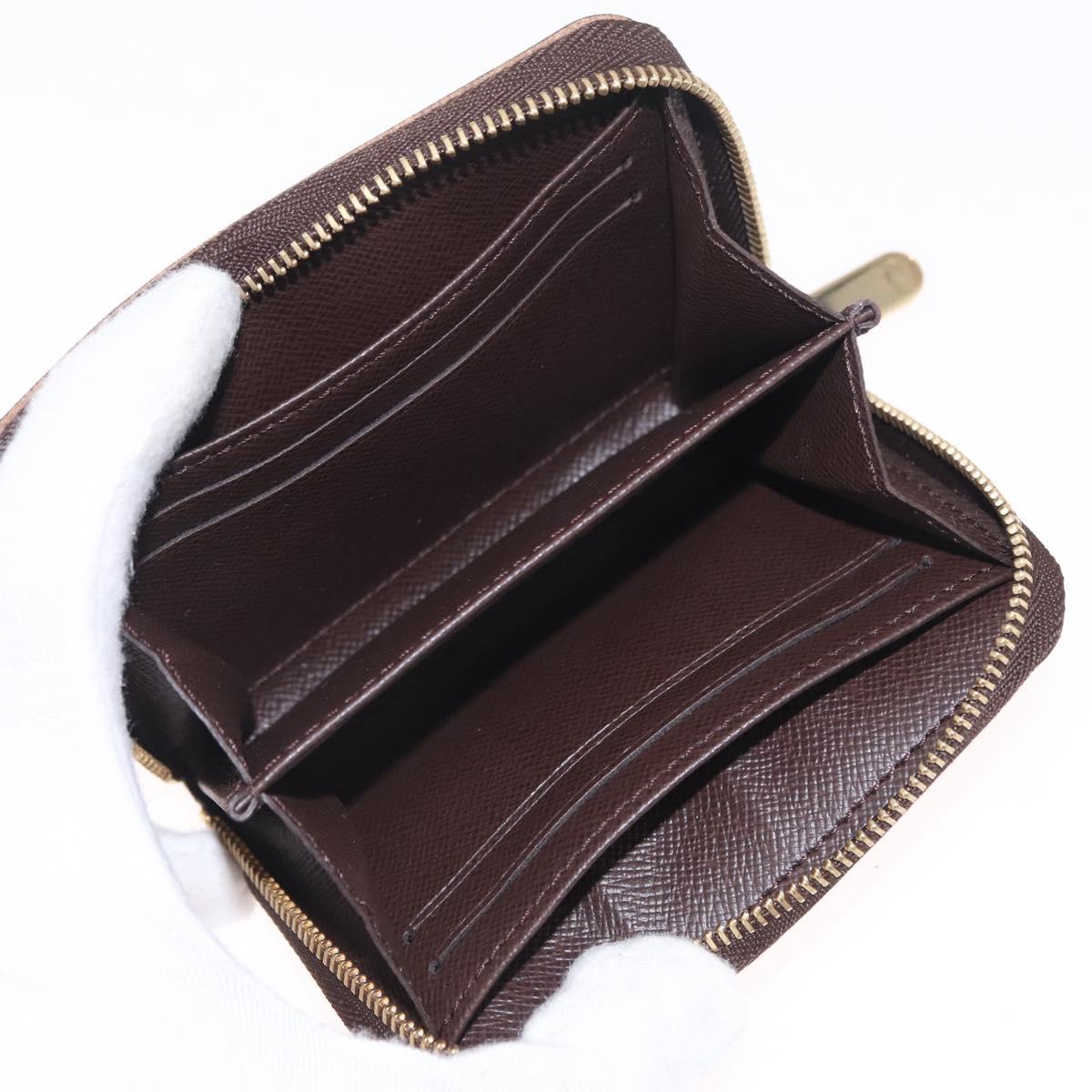 LOUIS VUITTON Damier Ebene Zippy Coin Purse N63070 LV Auth SK309A