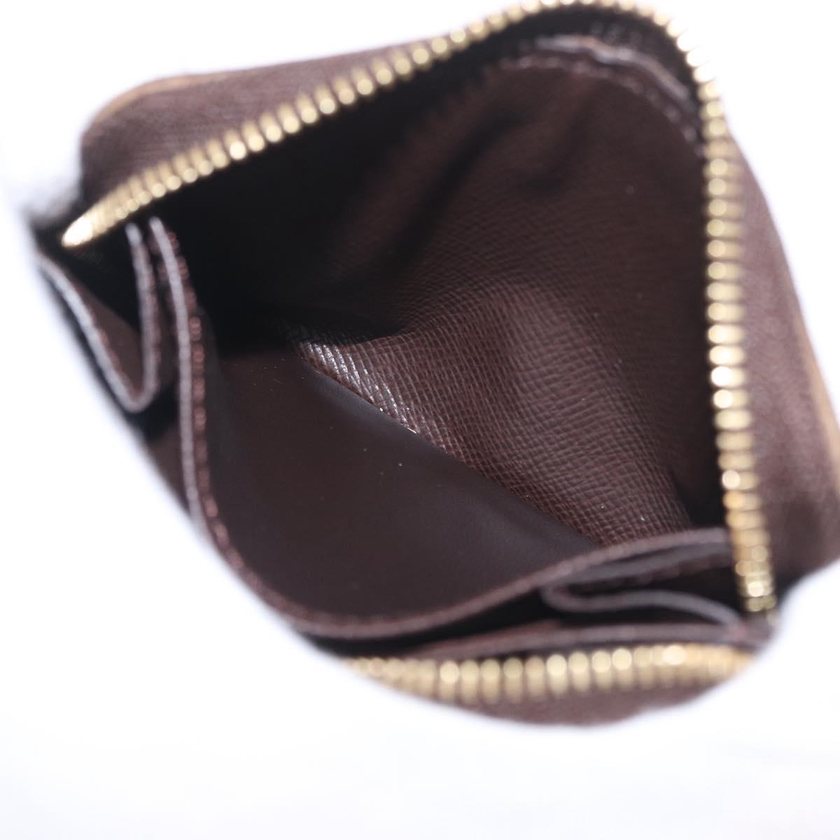 LOUIS VUITTON Damier Ebene Zippy Coin Purse N63070 LV Auth SK309A