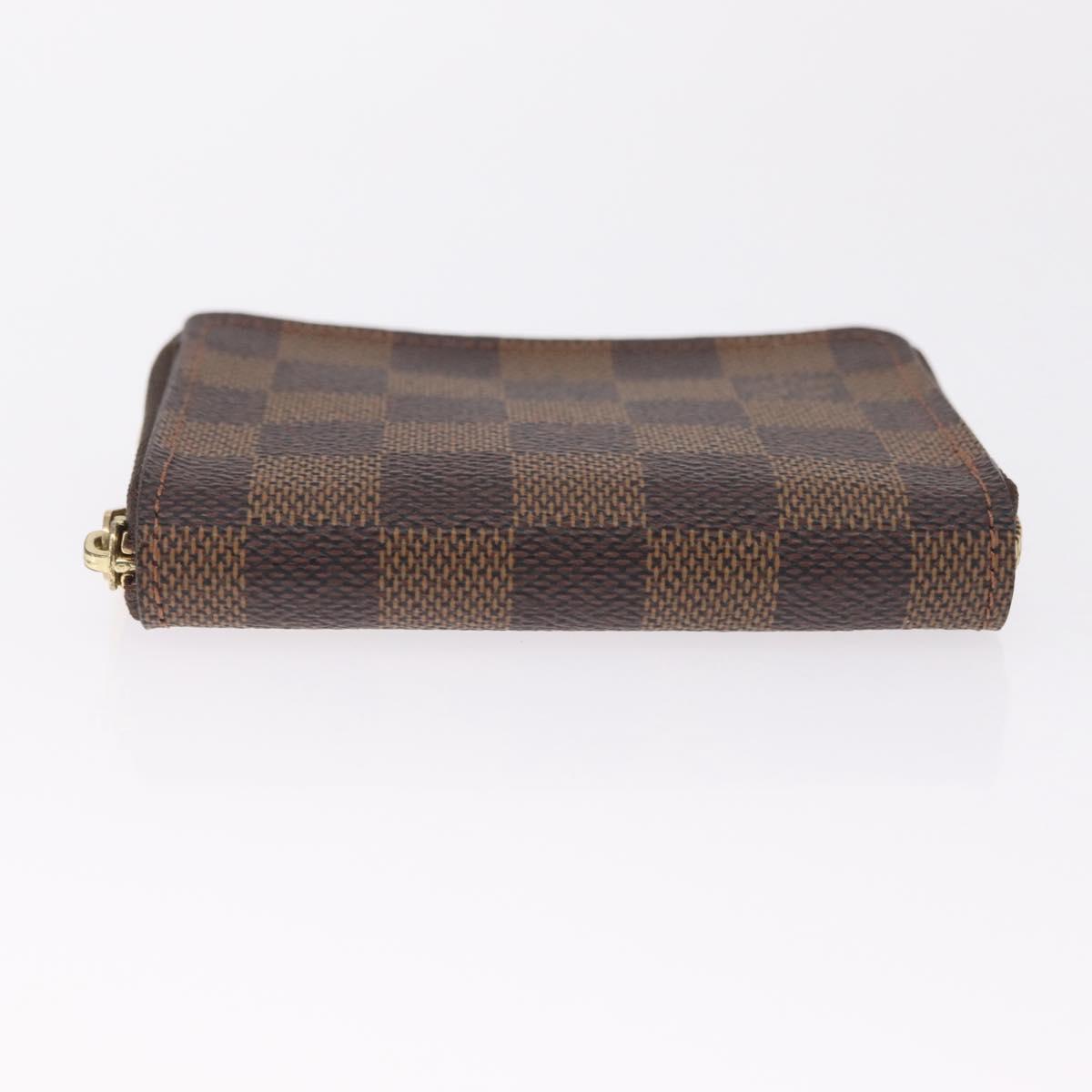 LOUIS VUITTON Damier Ebene Zippy Coin Purse N63070 LV Auth SK309A