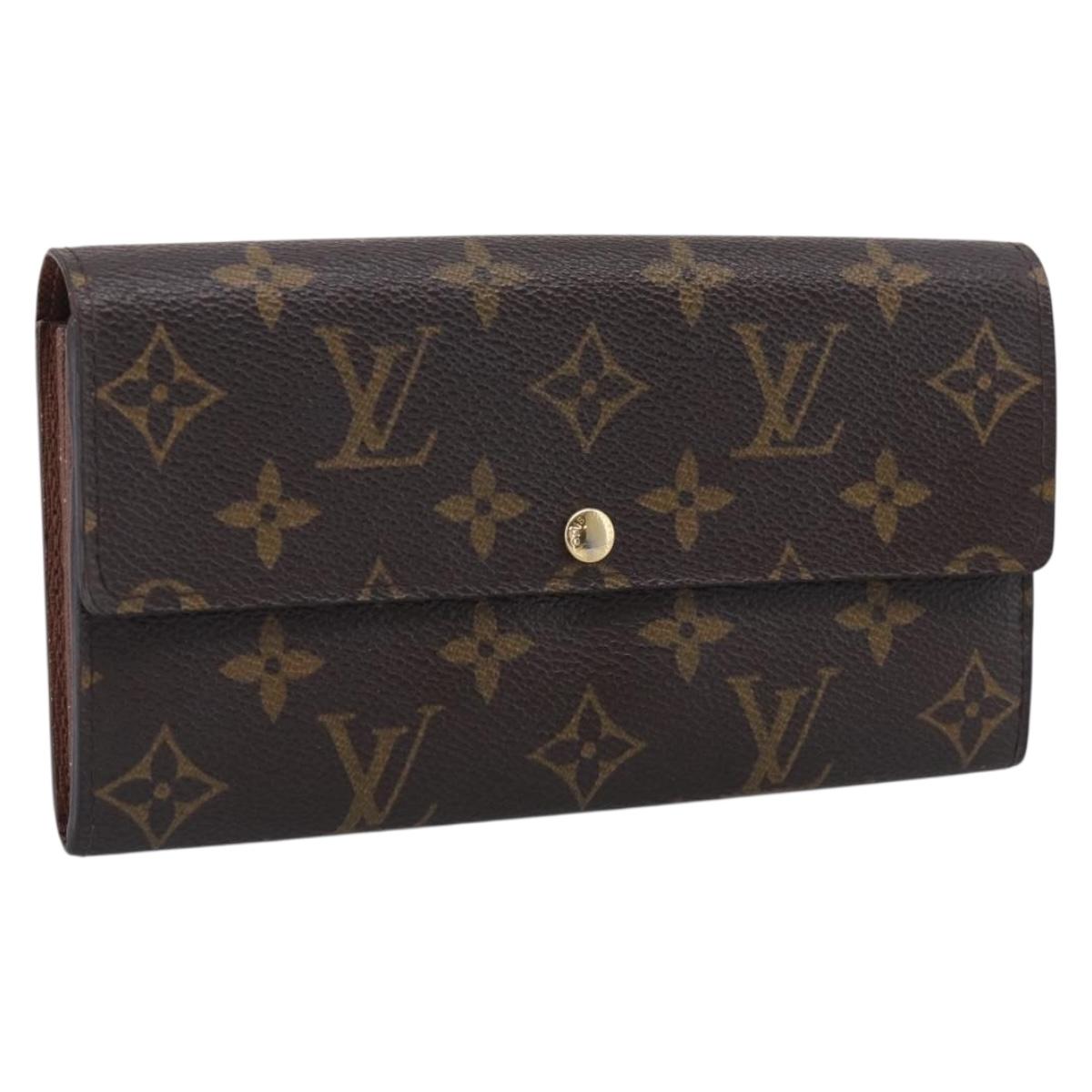 LOUIS VUITTON Monogram Portefeuille Sarah Long Wallet M61734 LV Auth SK314