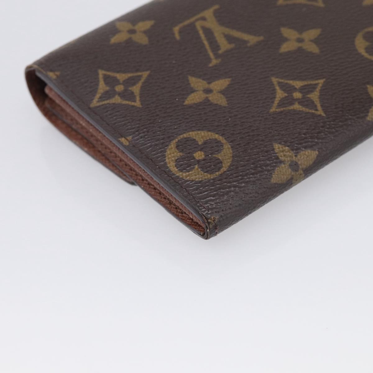 LOUIS VUITTON Monogram Portefeuille Sarah Long Wallet M61734 LV Auth SK314