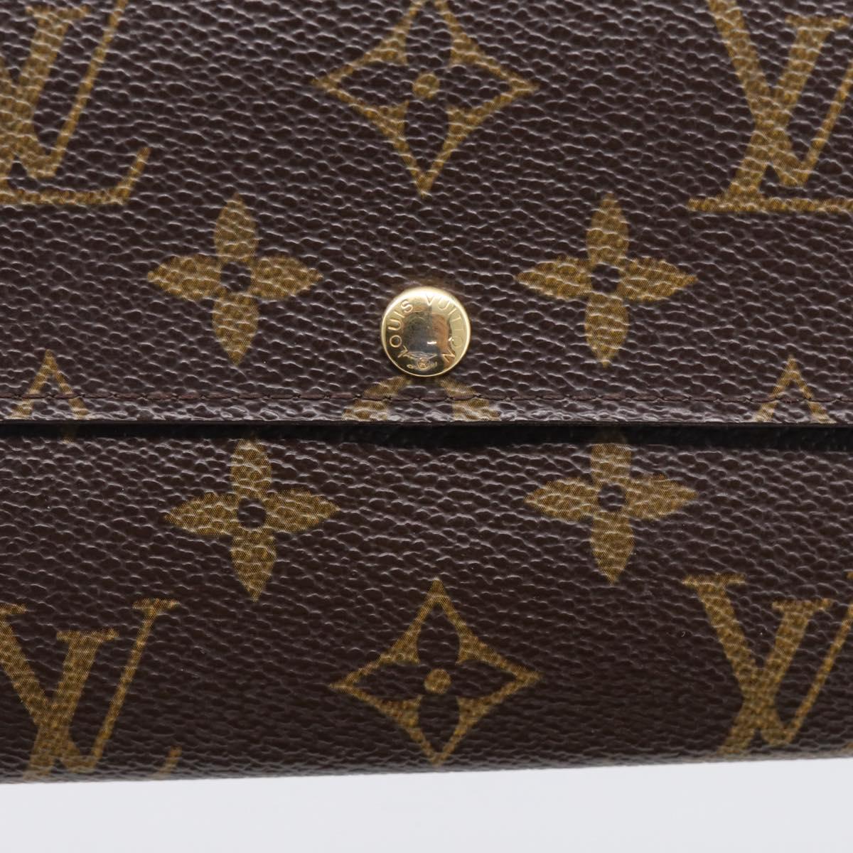 LOUIS VUITTON Monogram Portefeuille Sarah Long Wallet M61734 LV Auth SK314
