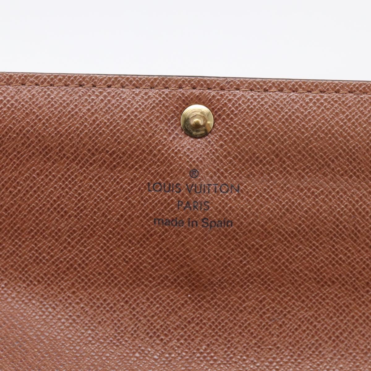 LOUIS VUITTON Monogram Portefeuille Sarah Long Wallet M61734 LV Auth SK314