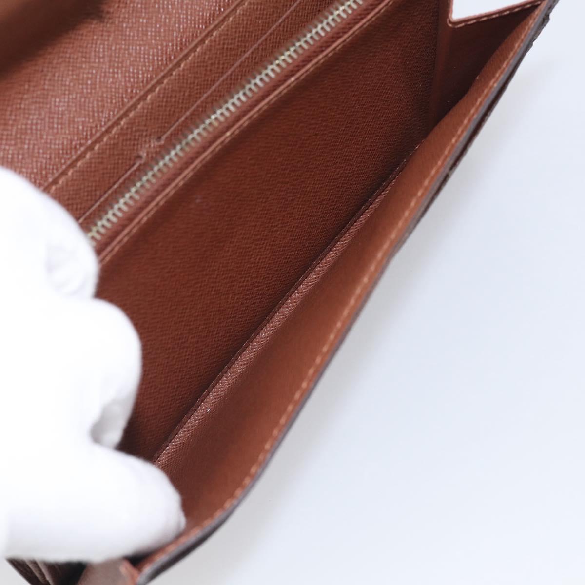 LOUIS VUITTON Monogram Portefeuille Sarah Long Wallet M61734 LV Auth SK314